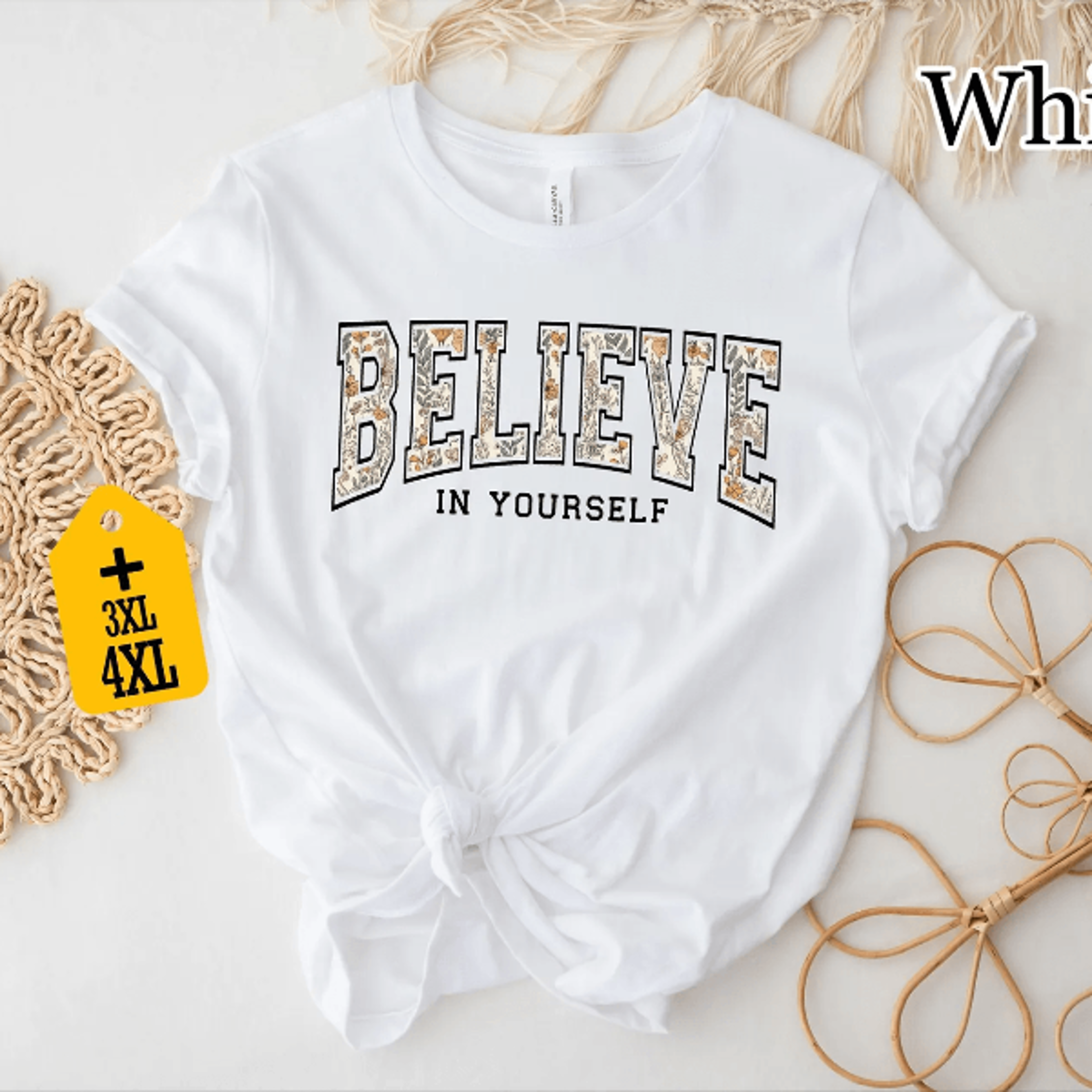 Comfort Colors Believe In Yourself Shirt Inspirational Motivational Tee 1