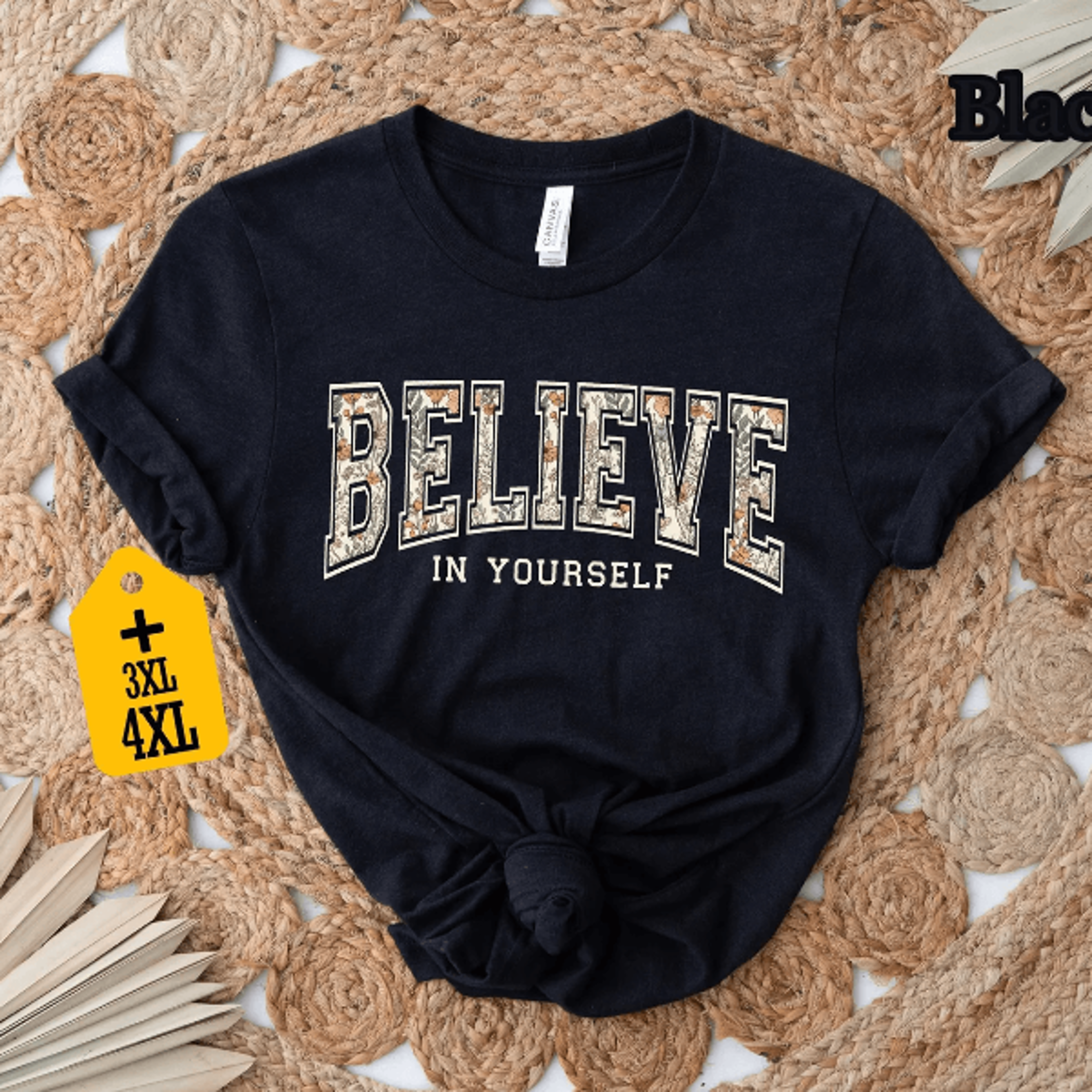 Comfort Colors Believe In Yourself Shirt Inspirational Motivational Tee 3