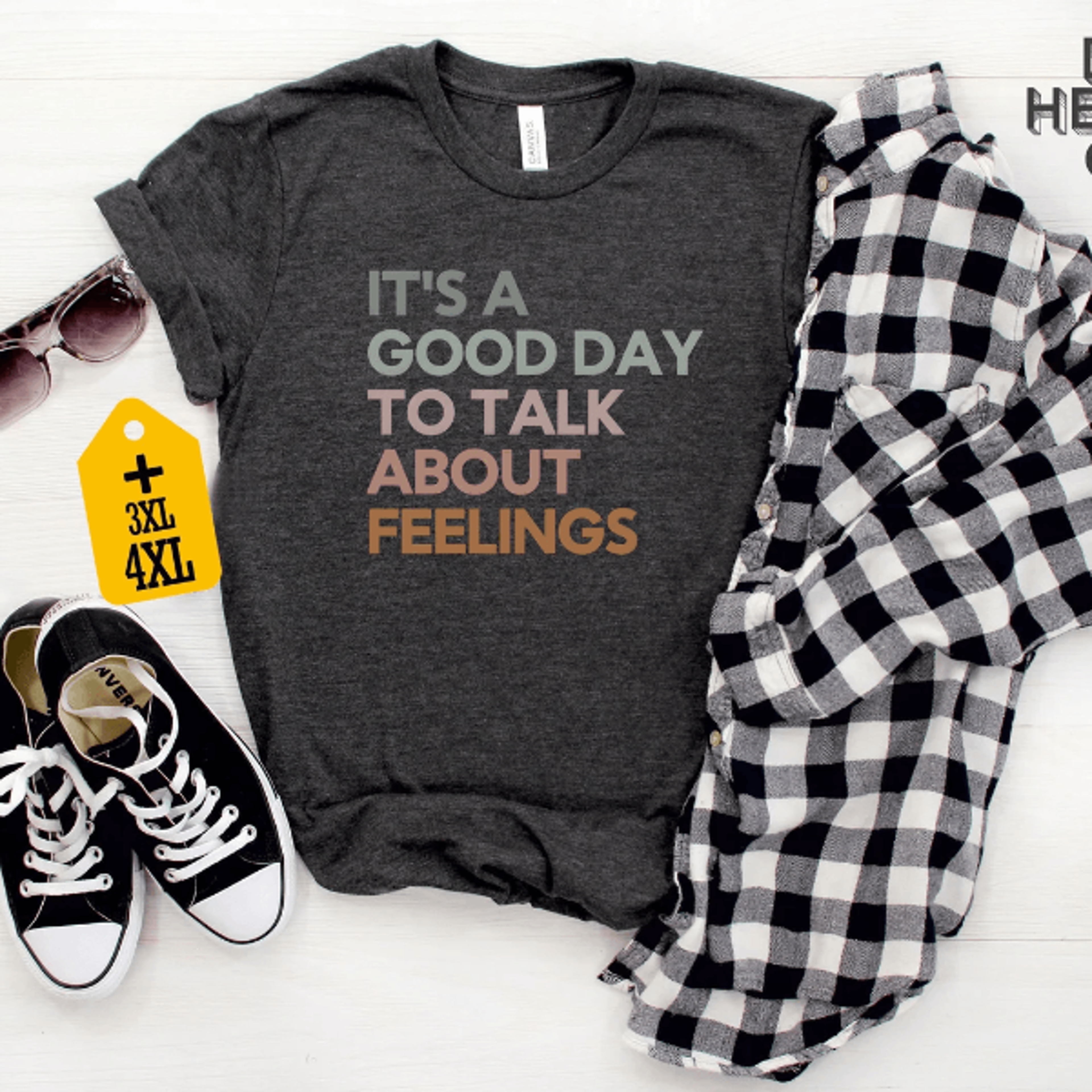 Its A Good Day To Talk About Feelings Shirt Mental Health Awareness Graphic Tee 3