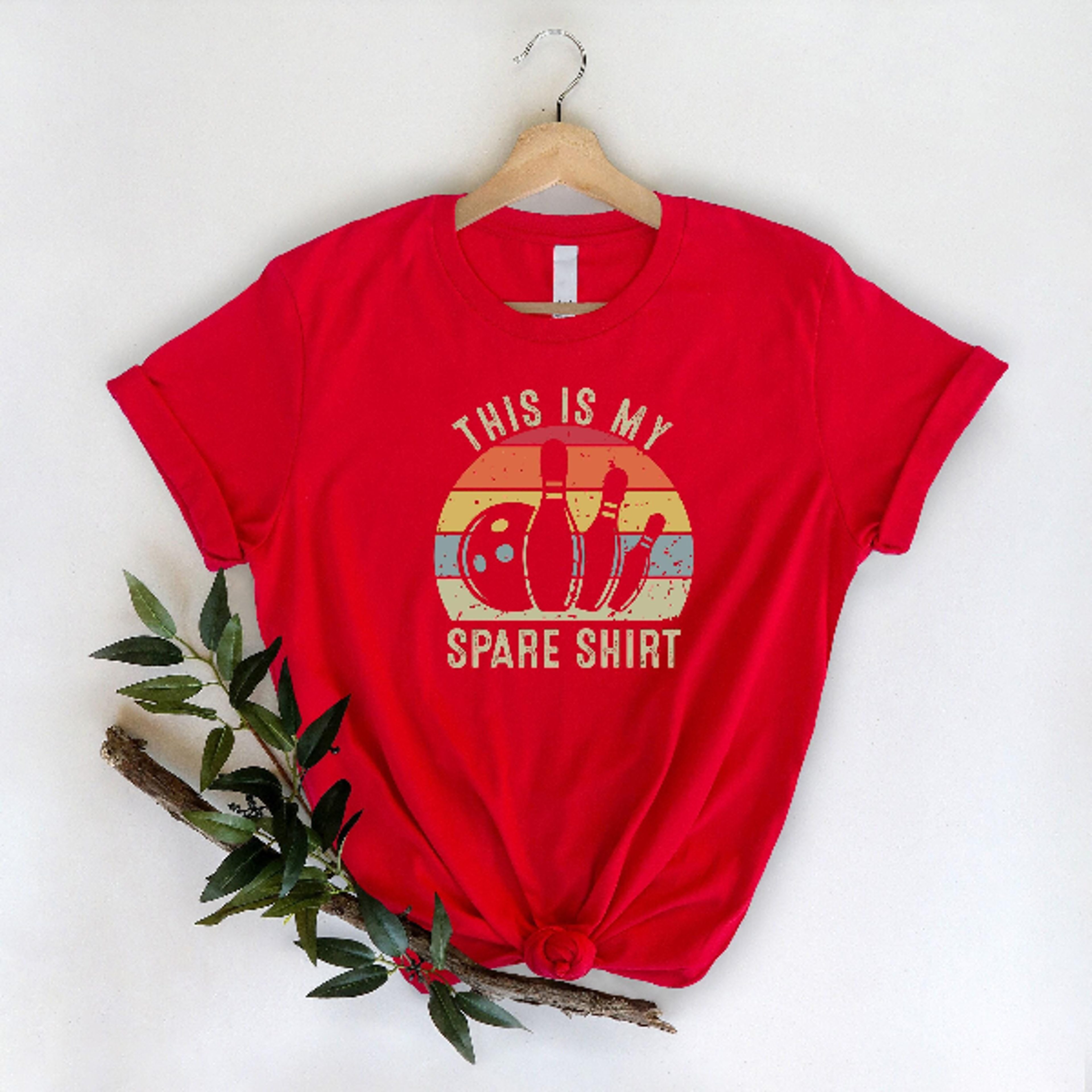 This Is My Spare Shirt  Funny Retro Bowling Graphic Tee For Bowlers  League Nights 5