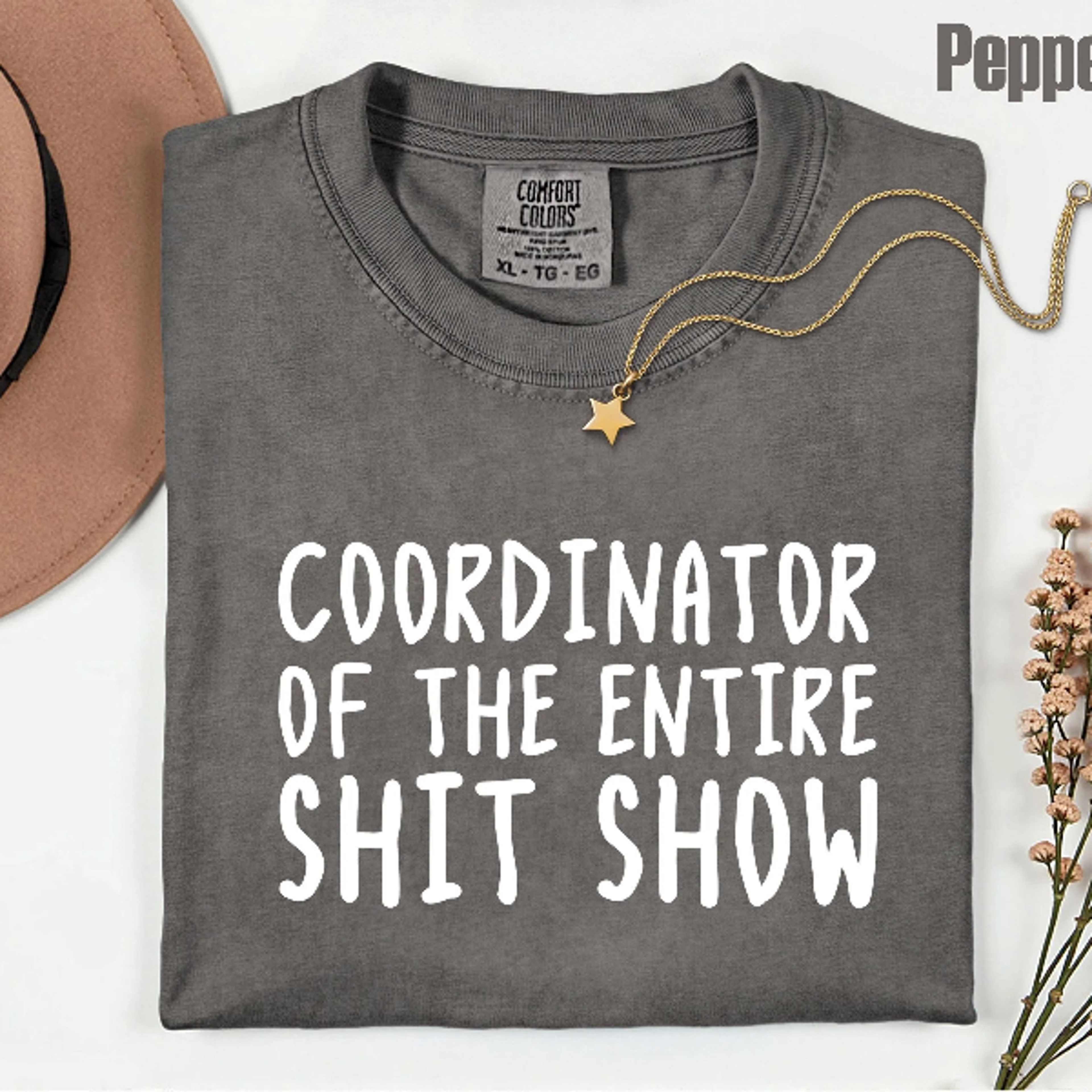 Comfort Colors Office Humor Shirt Coordinator Of The Entire Shit Show Shirt Funny Work Humor Tee 1