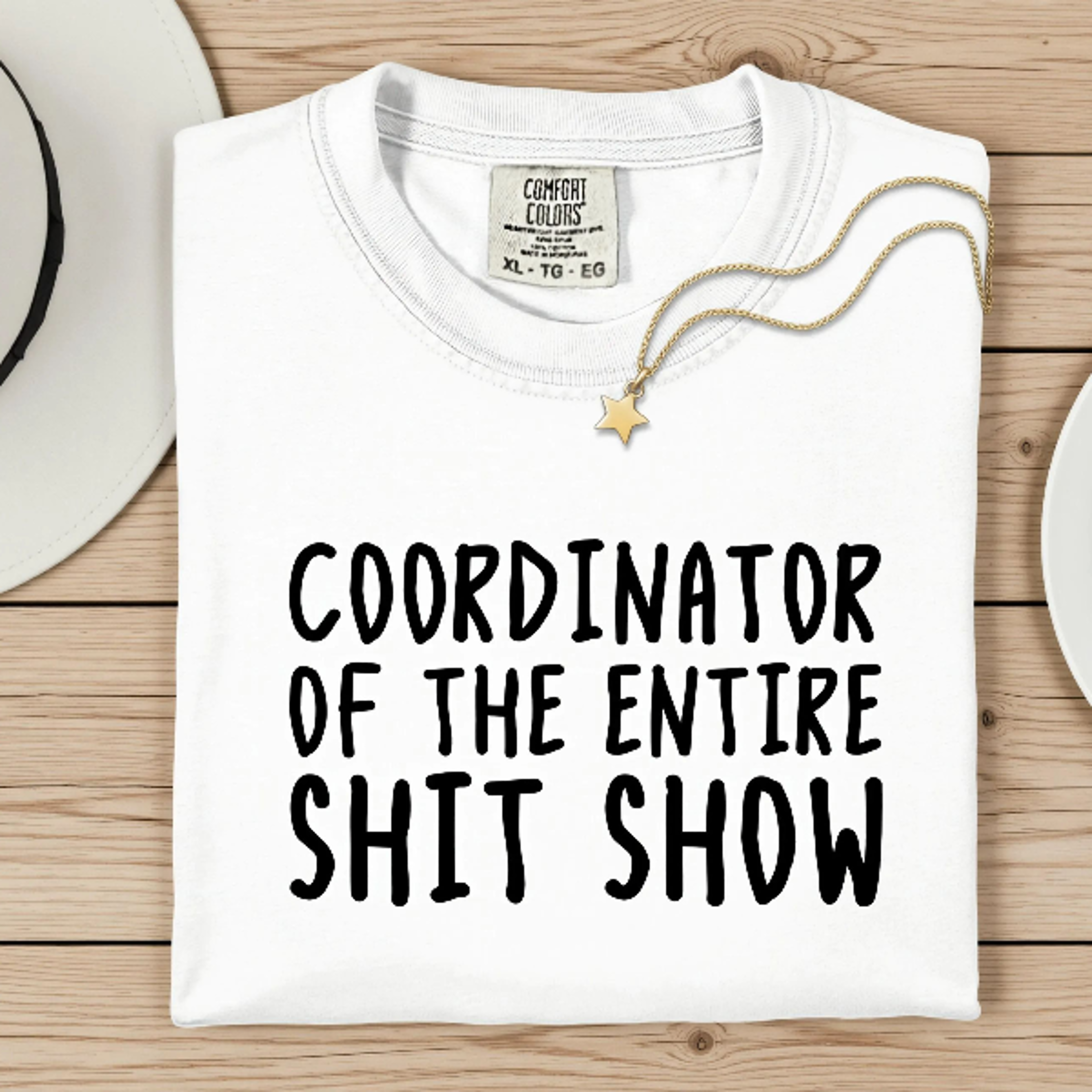 Comfort Colors Office Humor Shirt Coordinator Of The Entire Shit Show Shirt Funny Work Humor Tee 4