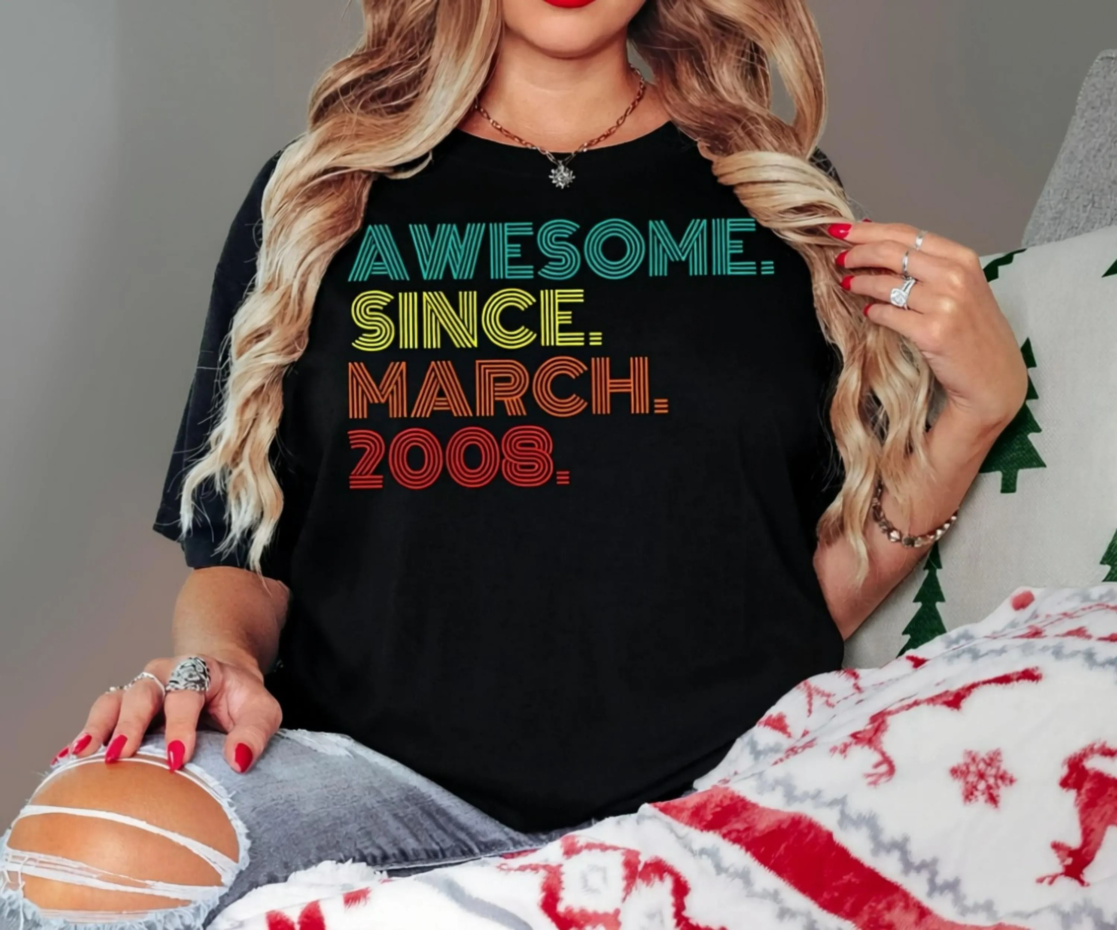Comfort Colors Awesome Since Custom Birthday Shirt Retro Year Month Tee Personalized Born In Year S 5