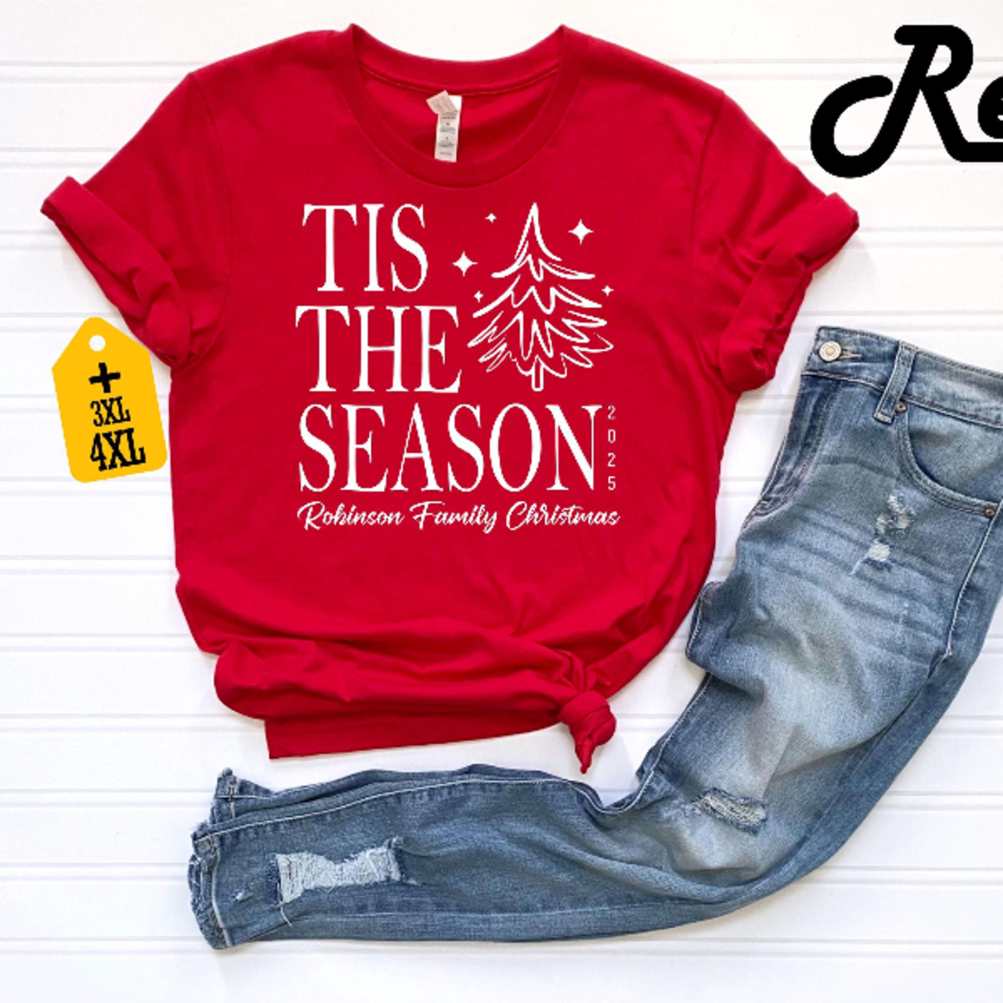 Tis The Season Christmas Shirt Personalized Family Matching Xmas Tree Holiday Tee 5