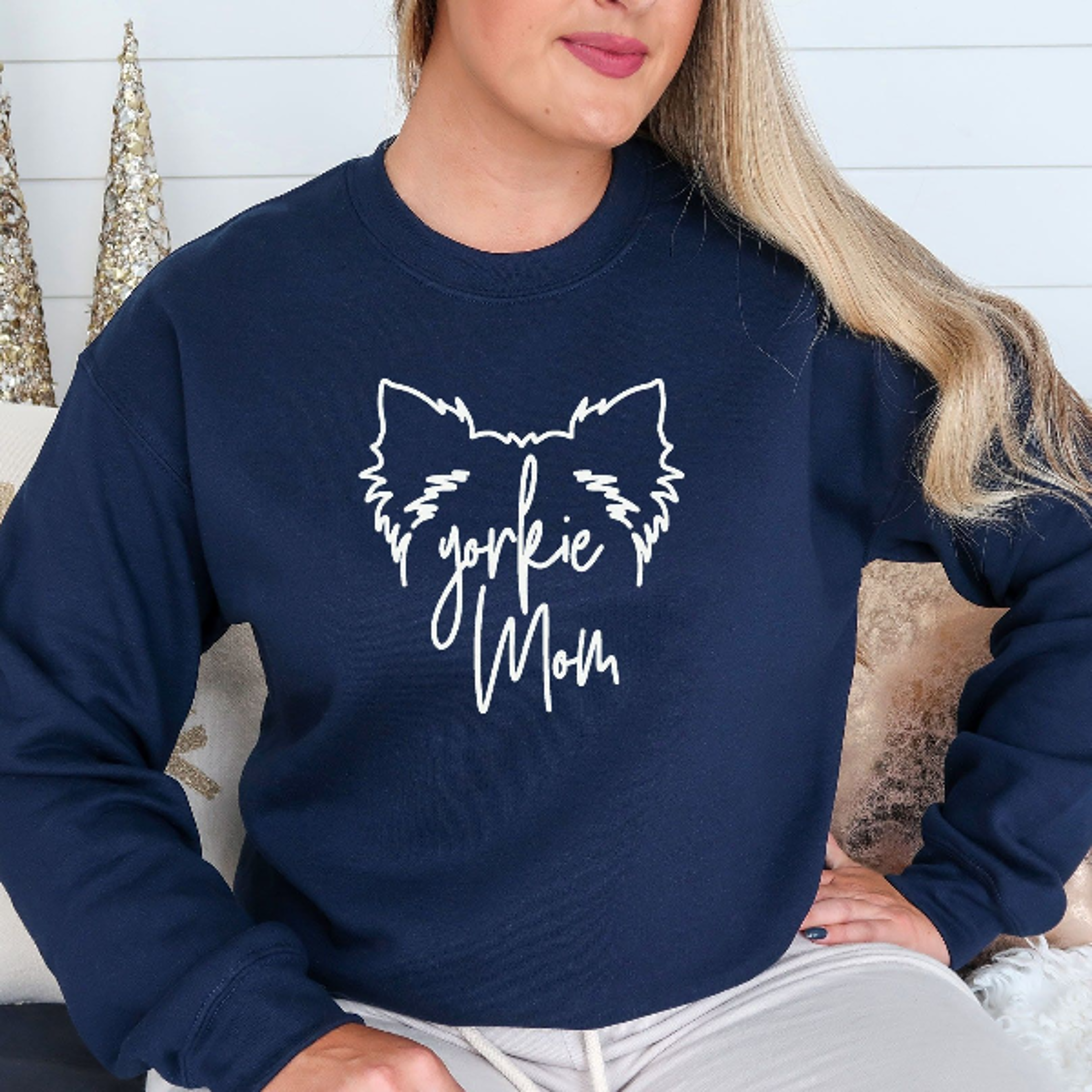 Yorkie Mom Shirt  Handwritten Dog Mom Tee For Yorkshire Terrier Lovers Gift 3