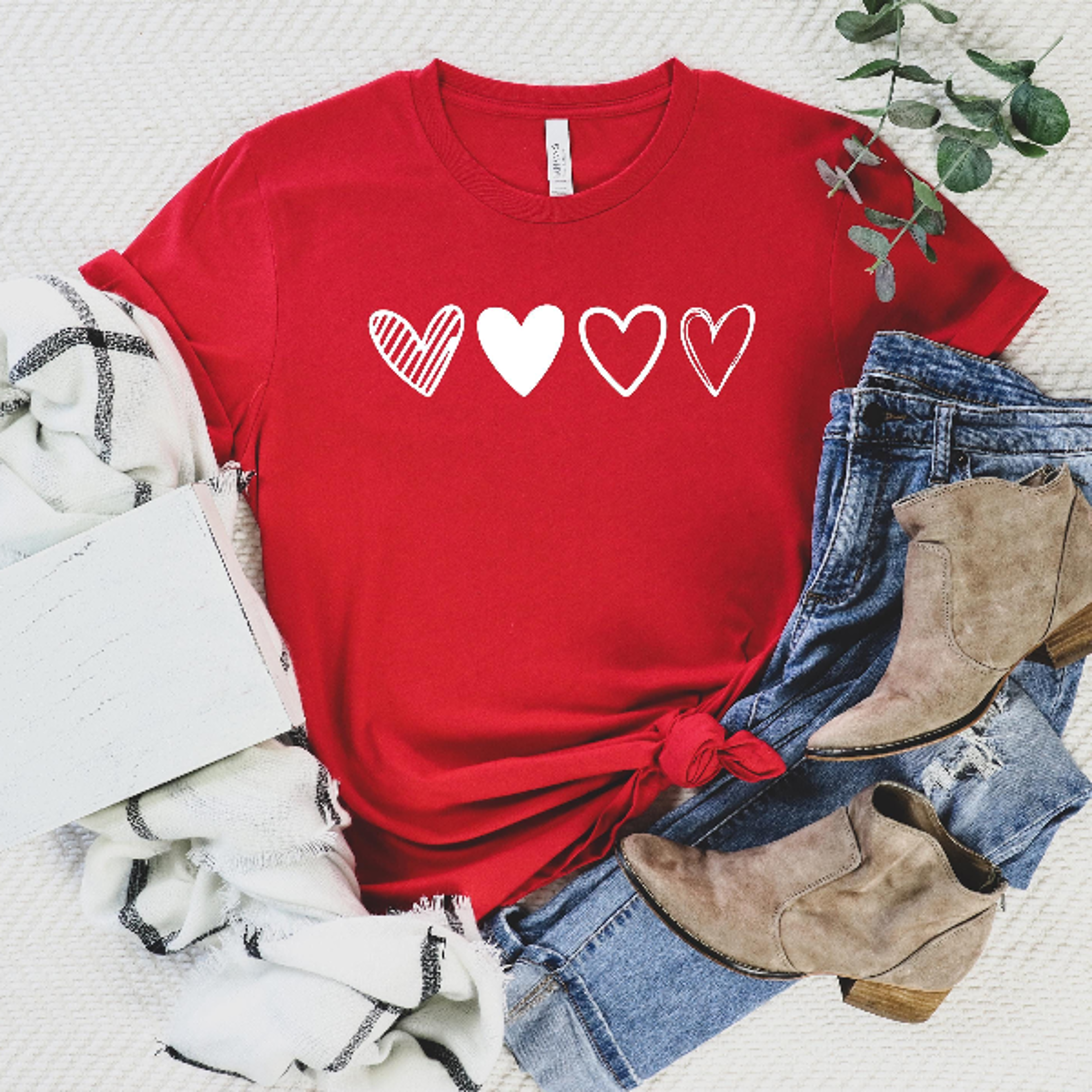 Hearts Valentines Day Shirt  Heart Lover TShirt Cute Romantic Valentine Tee For Women 0