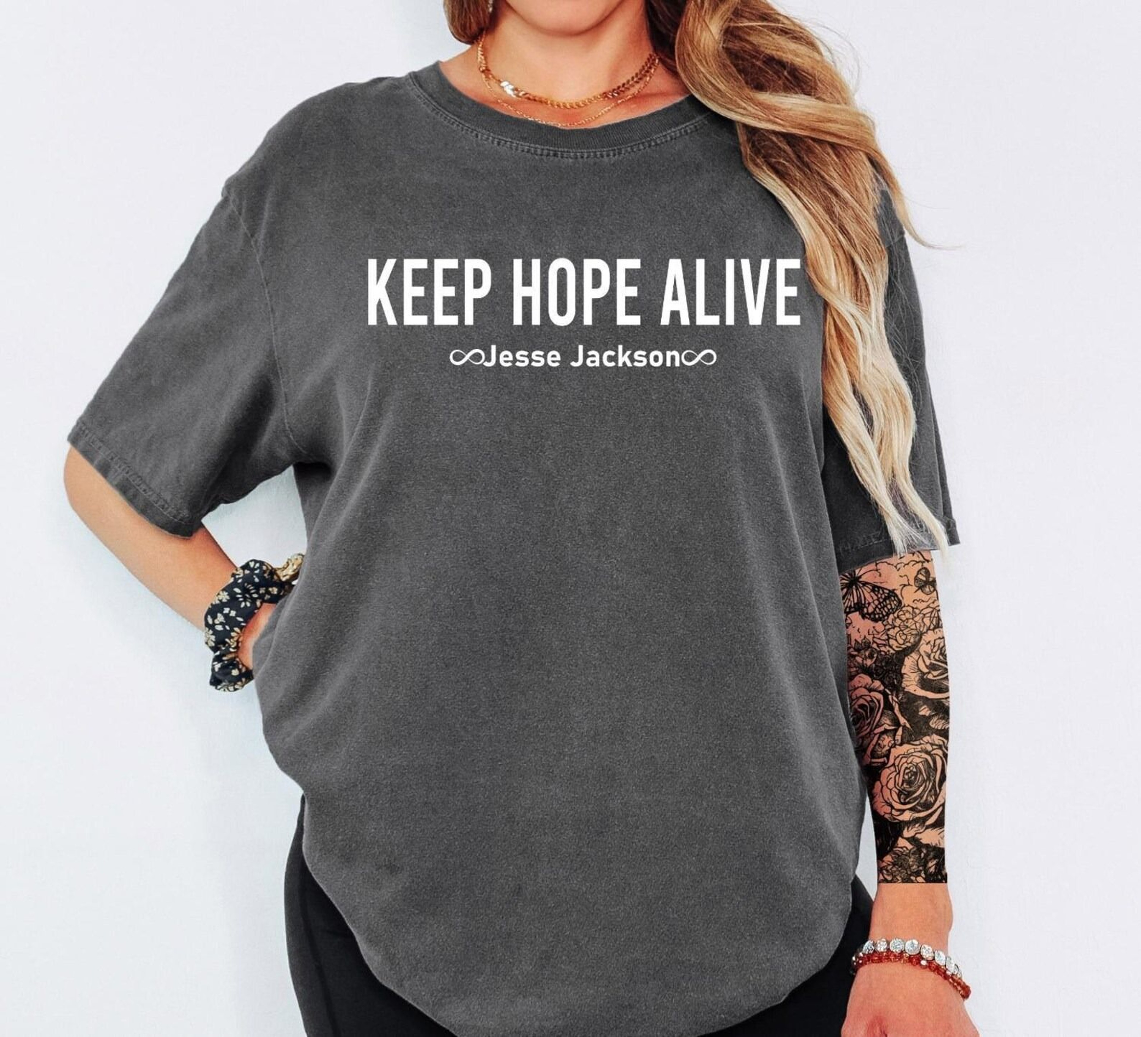 Comfort Colors Keep Hope Alive TShirt Jesse Jackson Tribute Tee Civil Rights Shirt Inspirational Ju 4