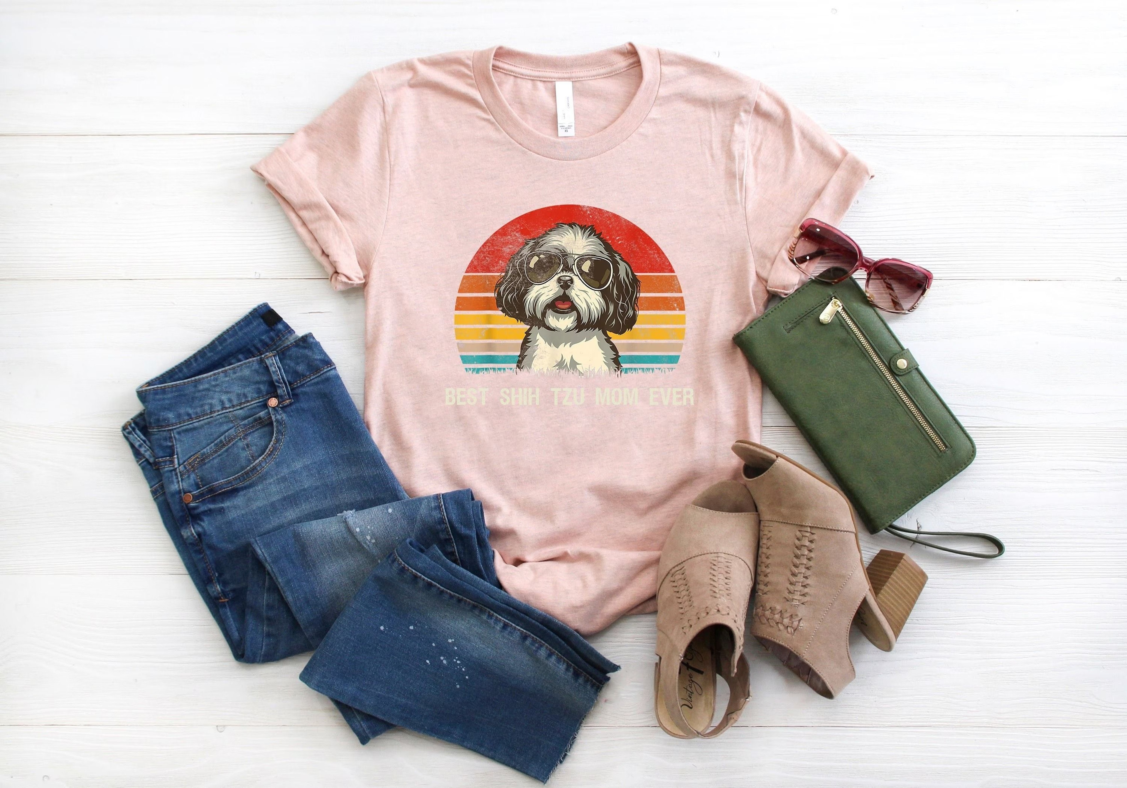 Best Shih Tzu Mom Ever Shirt Dog Mom Shirt Dog Lover Shirt Gift For Dog Mom Pet Owner Shirt Shih Tz 4