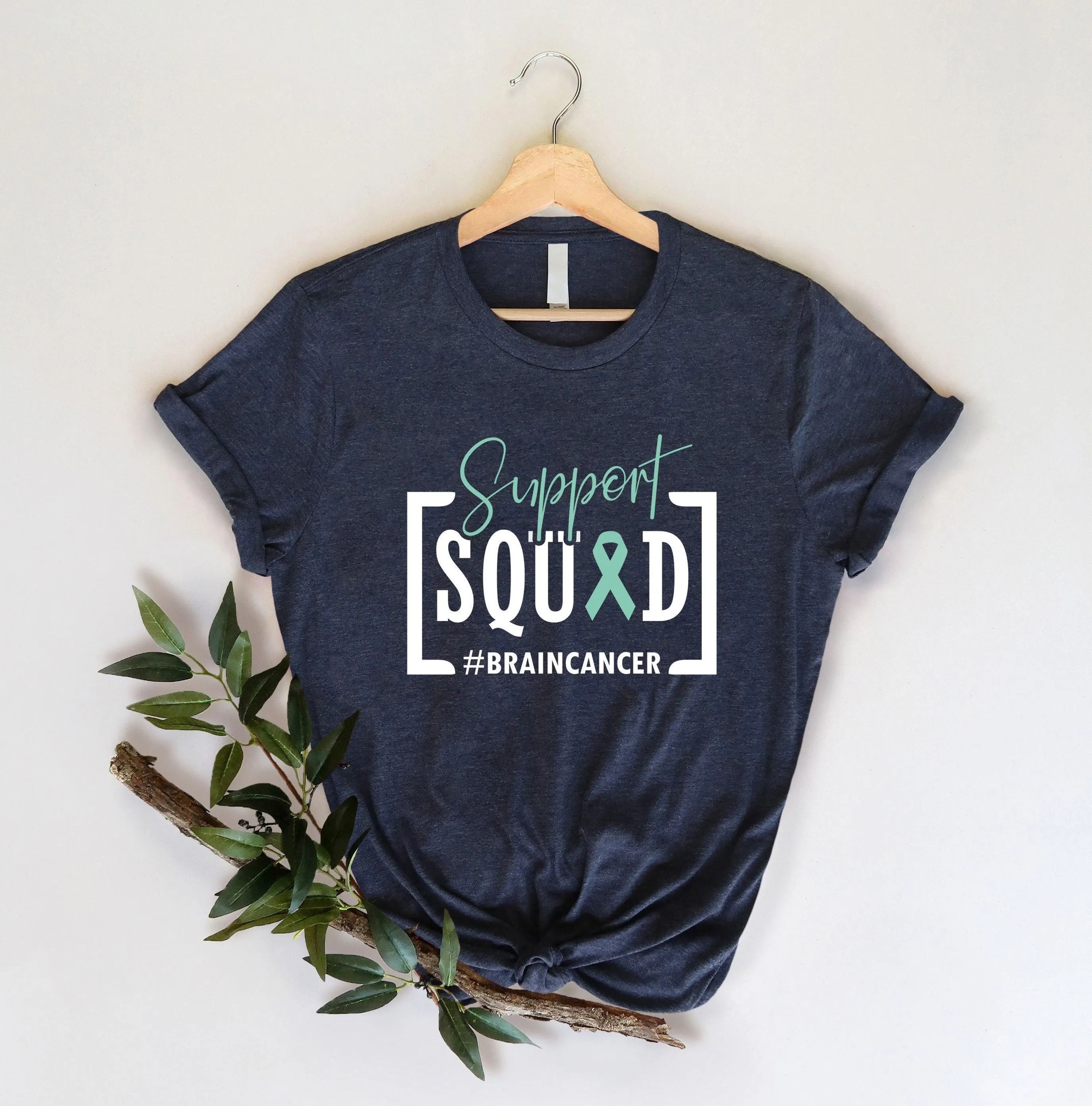 Support Squad Brain Cancer Shirt Team Cancer Shirt Custom Brain Cancer Awareness Shirt Brain Cancer 3