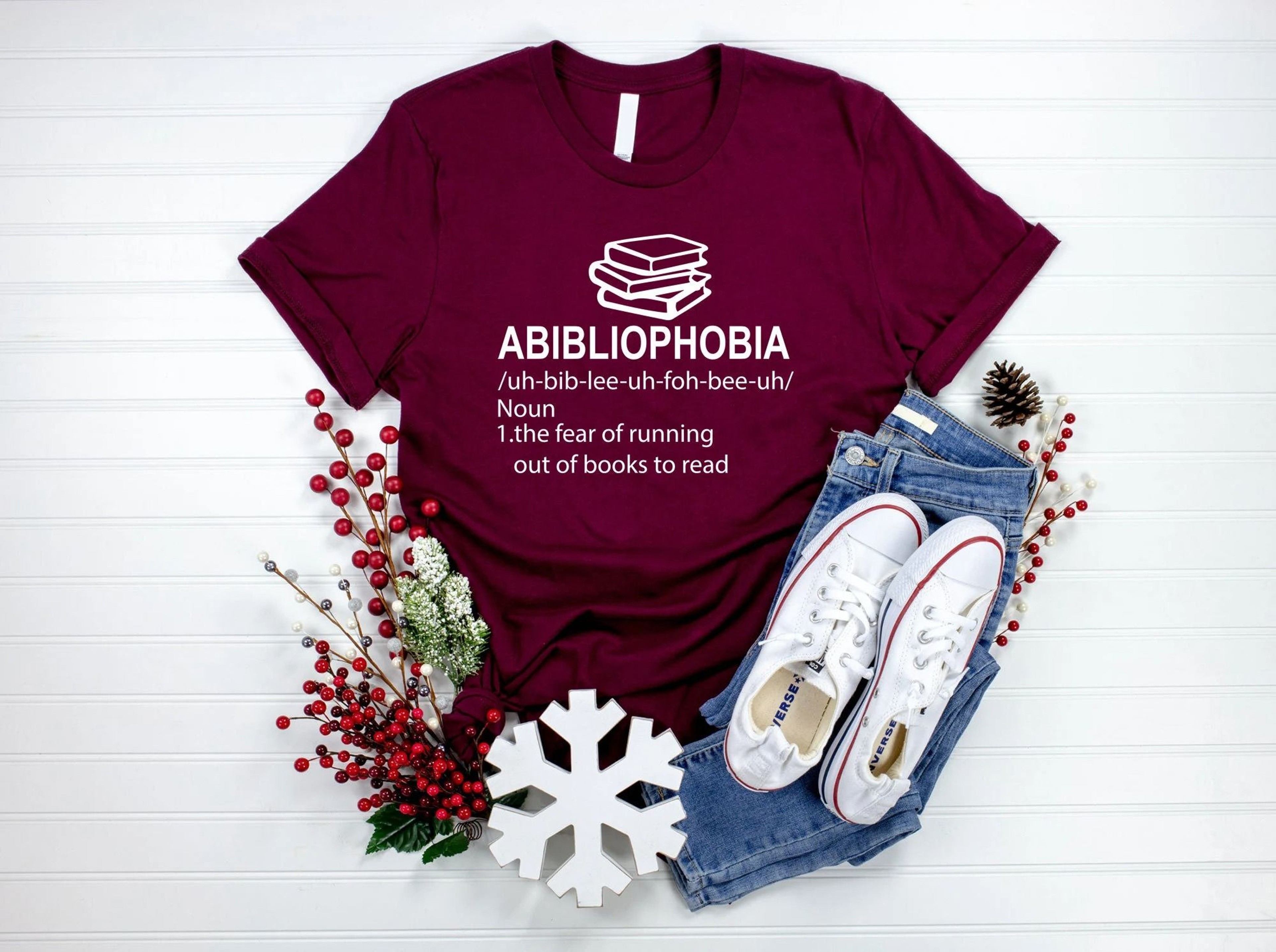 Abibliophobia Shirt Book Lover Shirt Gift For Librarian Library Shirt Book Reader Shirt Reading Tee 3