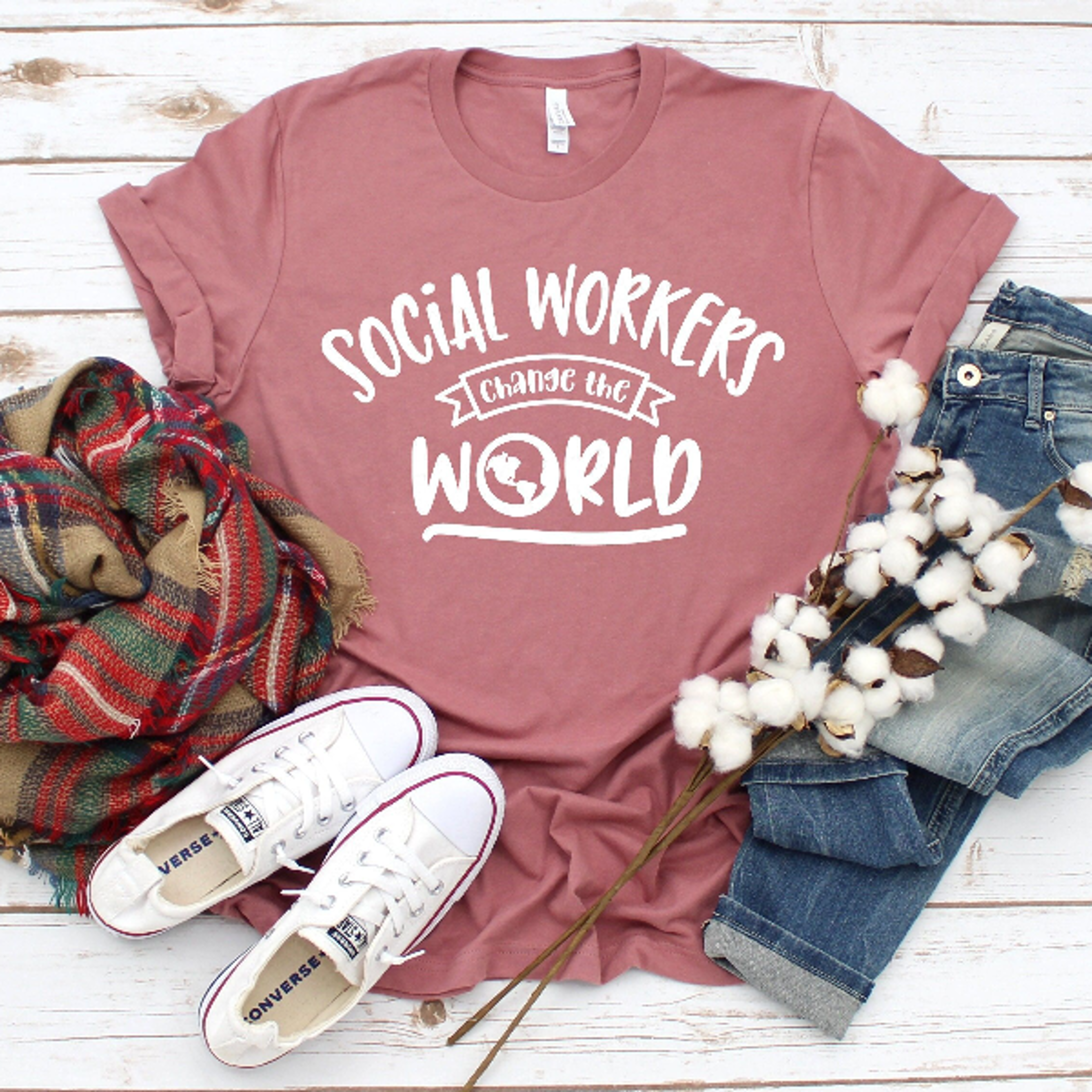 Social Workers Change the World Shirt Cute Social Worker Gift Social Work Appreciation Tee