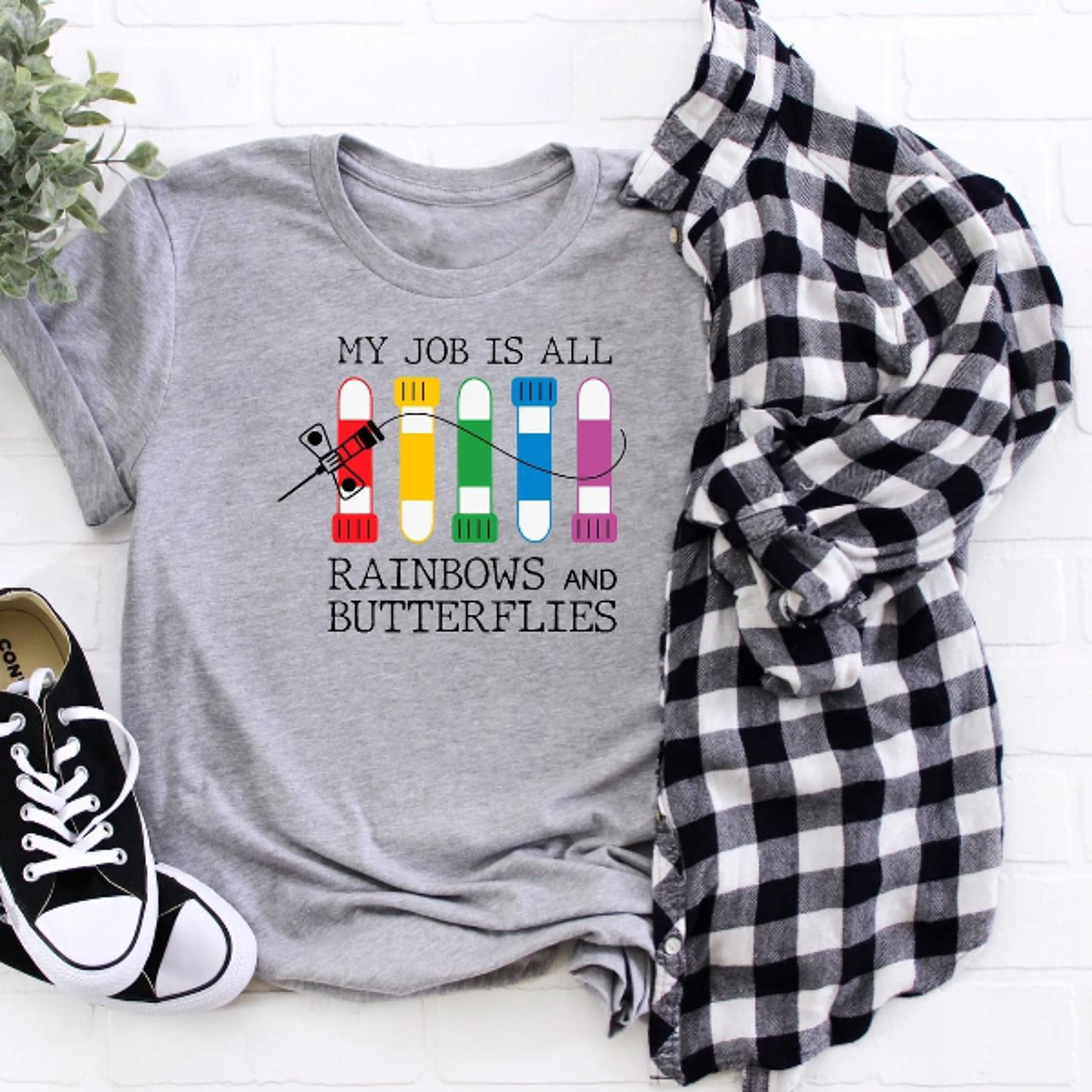 My Job Is All Rainbows And Butterflies Shirt Lab Tech Shirt Nurse Appreciation Gifts Phlebotomy Tee 