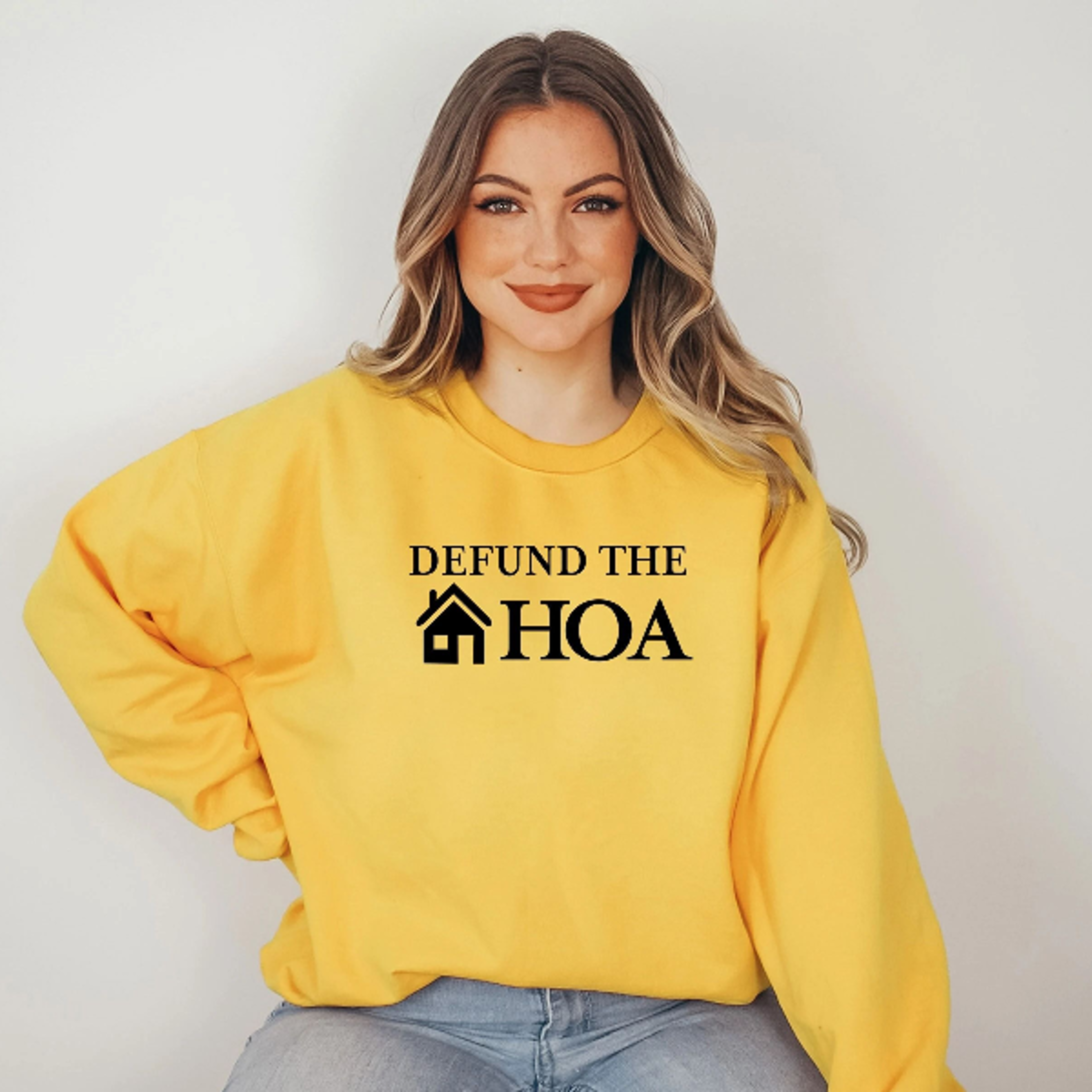 Defund The HOA Sweatshirt Funny Defund HOA Sweatshirt Gift For Home Owners Funny Husband Gifts 3