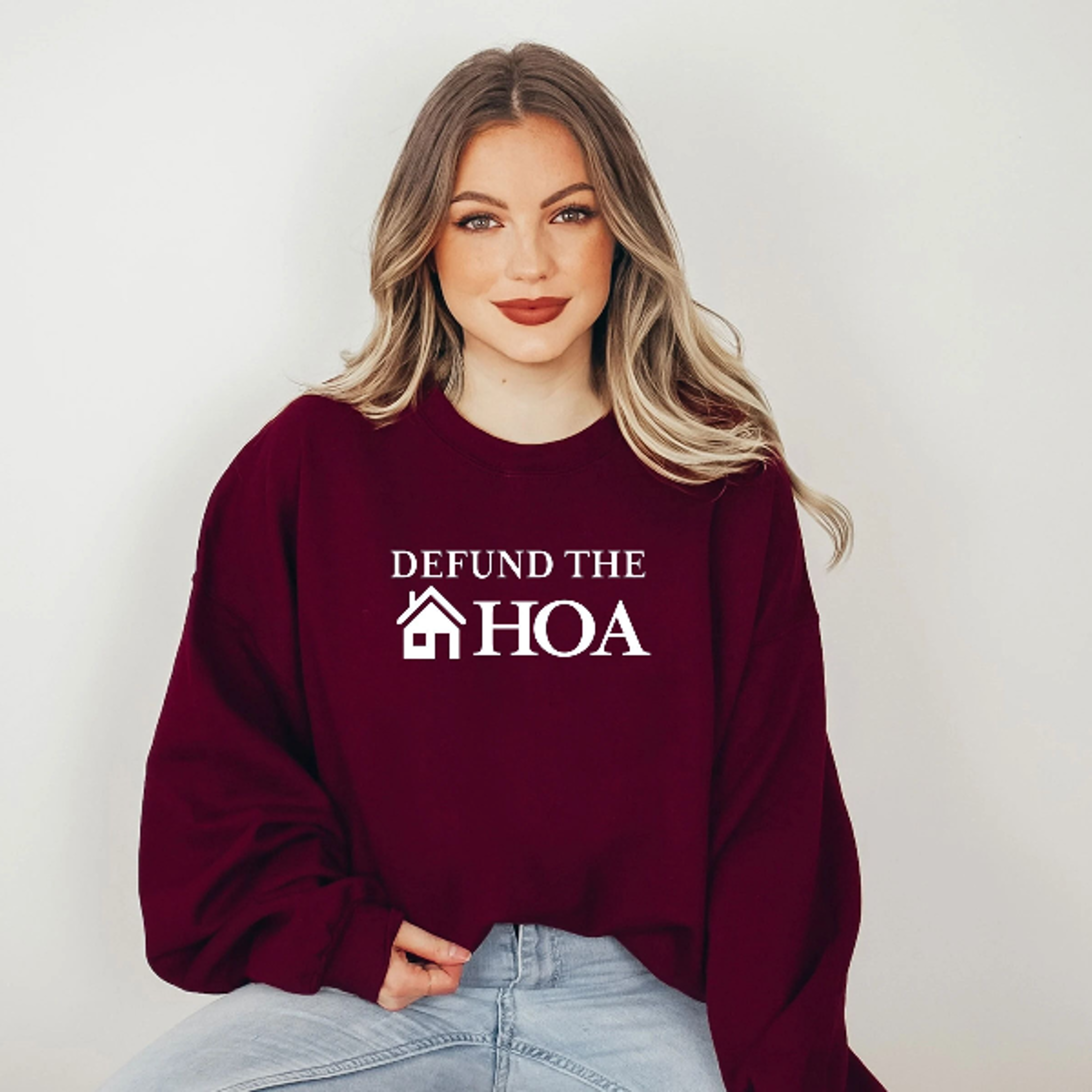 Defund The HOA Sweatshirt Funny Defund HOA Sweatshirt Gift For Home Owners Funny Husband Gifts 4