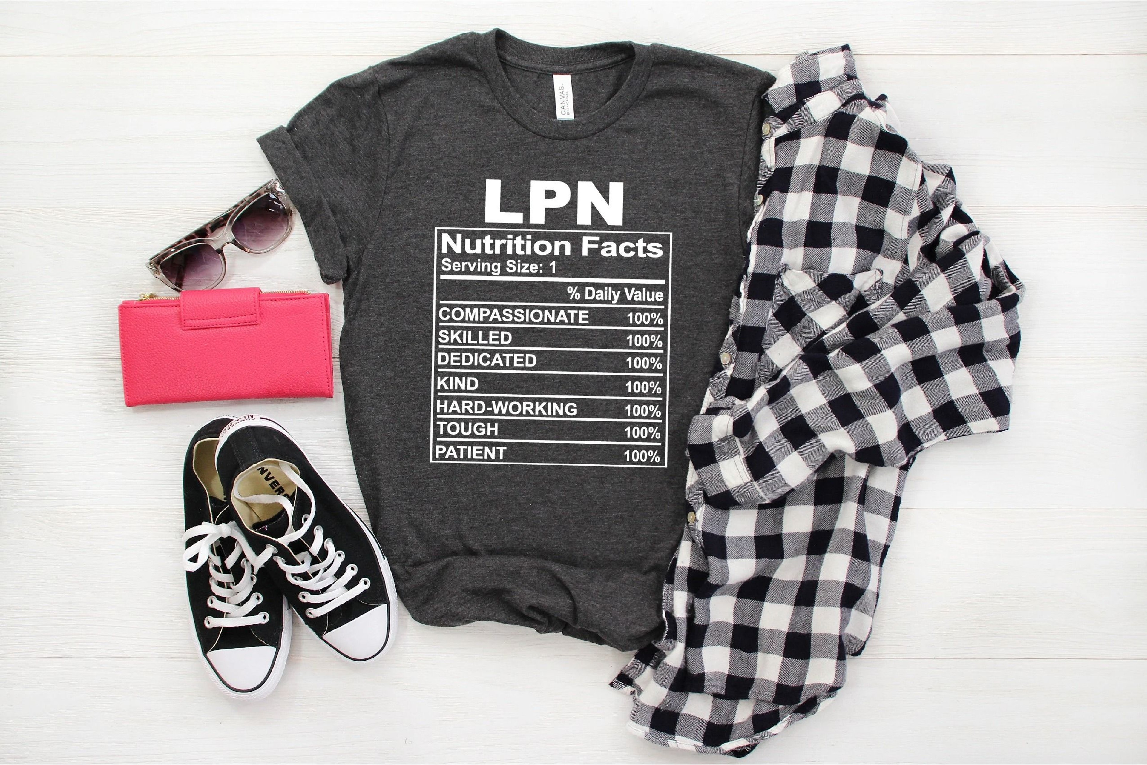 LPN Shirt Licensed Practical Nurse Shirt Nutrition Facts Nurse Shirt Nurse GiftNurse Shirt Nurse Ap 1
