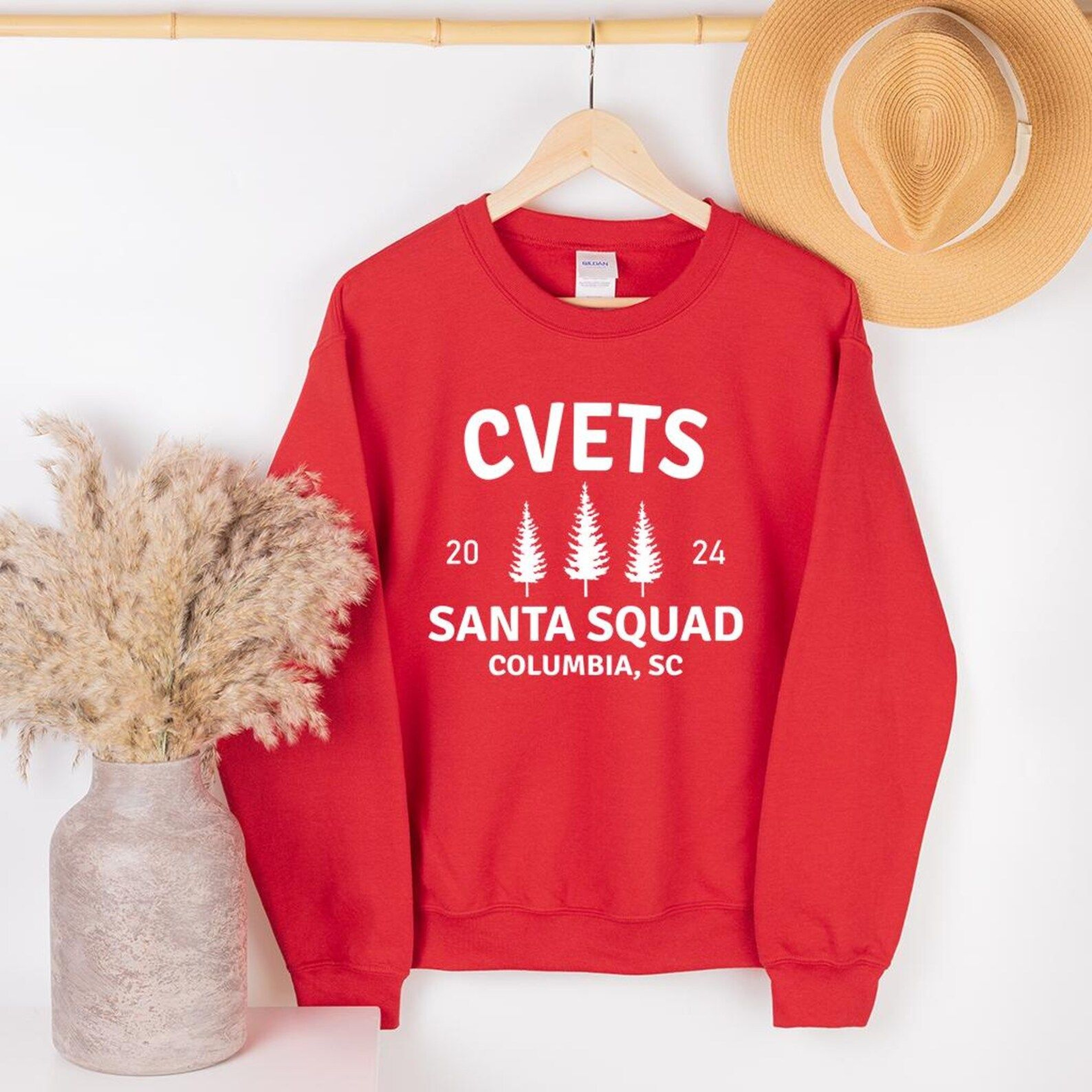 Custom Santa Squad Christmas Hoodie  Matching Family Holiday Sweatshirt Personalized Christmas Crew 1