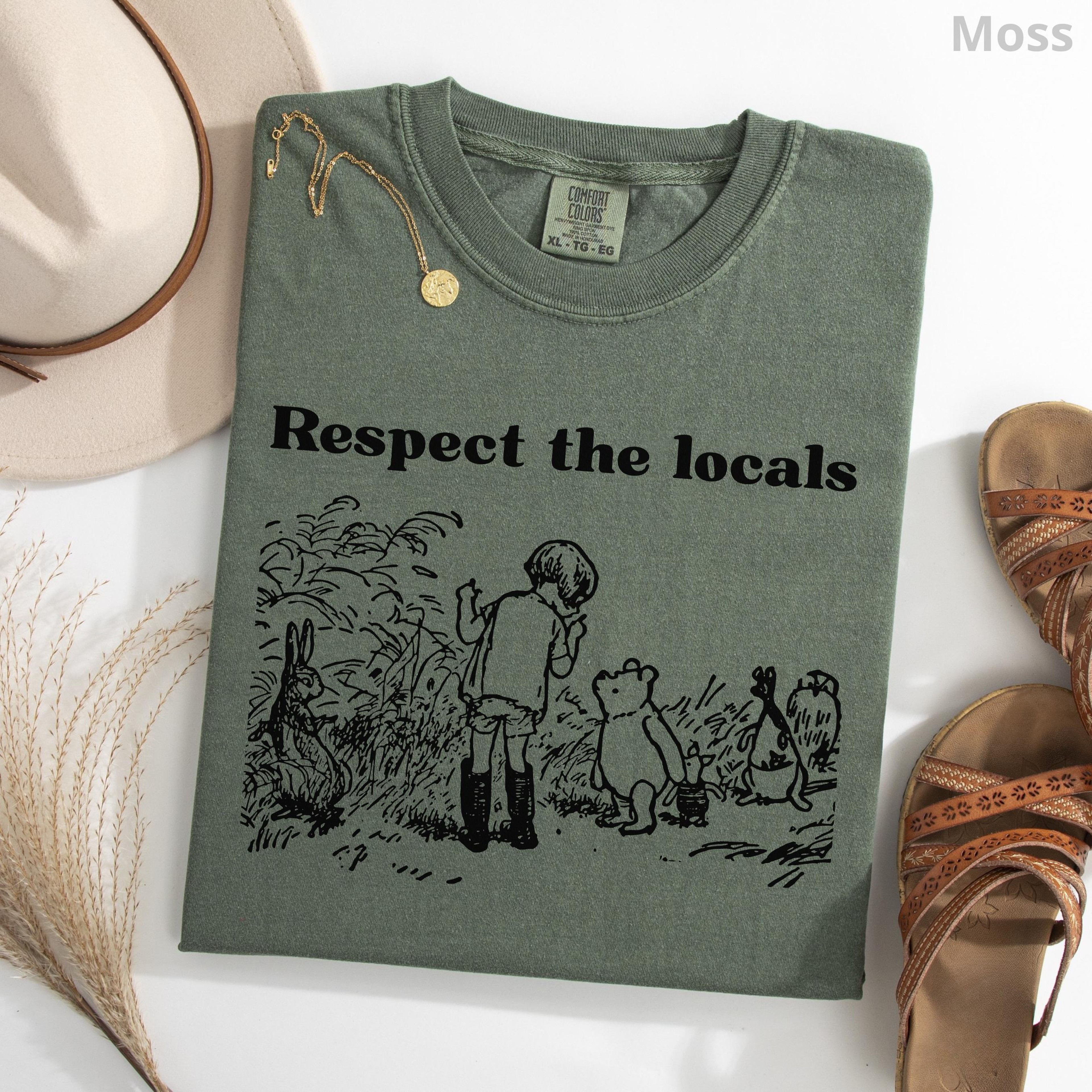 National Park Respect The Locals Shirt 100 Cotton Camping Unisex Nature Tee 4
