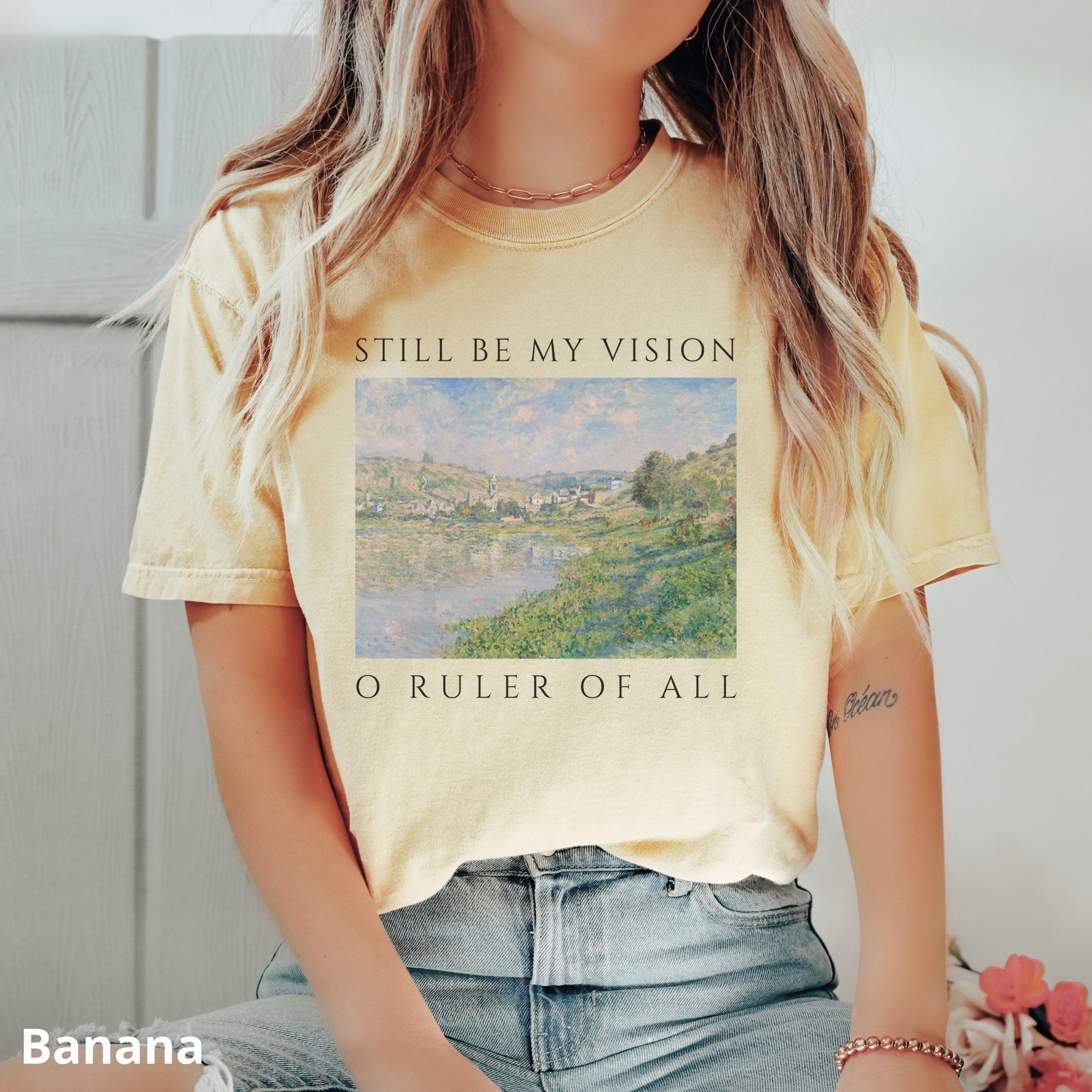 Be Thou My Vision Christian Shirt Comfort Colors Floral Vintage Hymn Lyric Tee For Her 0