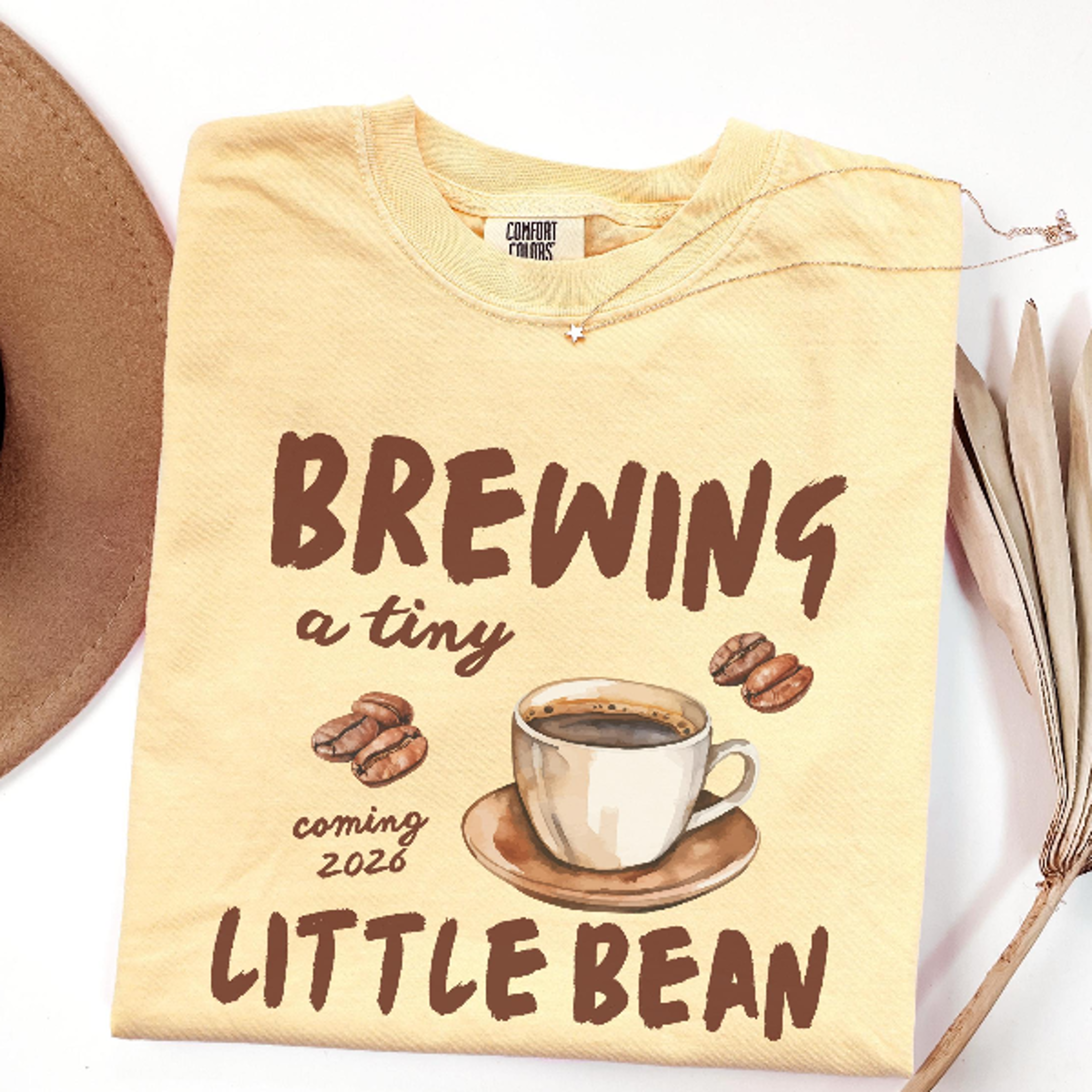 Brewing a Tiny Little Bean Pregnancy Shirt