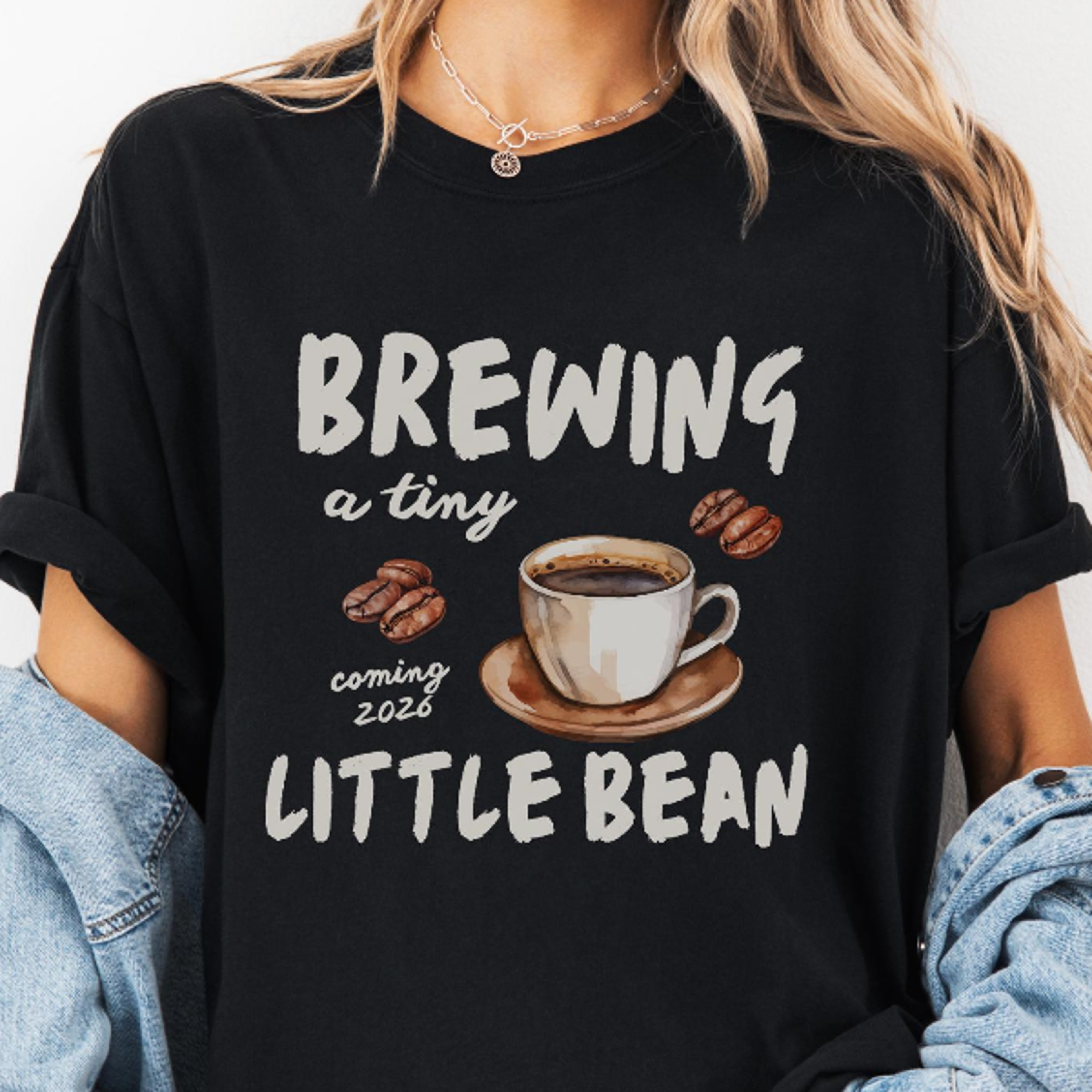 Brewing a Tiny Little Bean Pregnancy Shirt