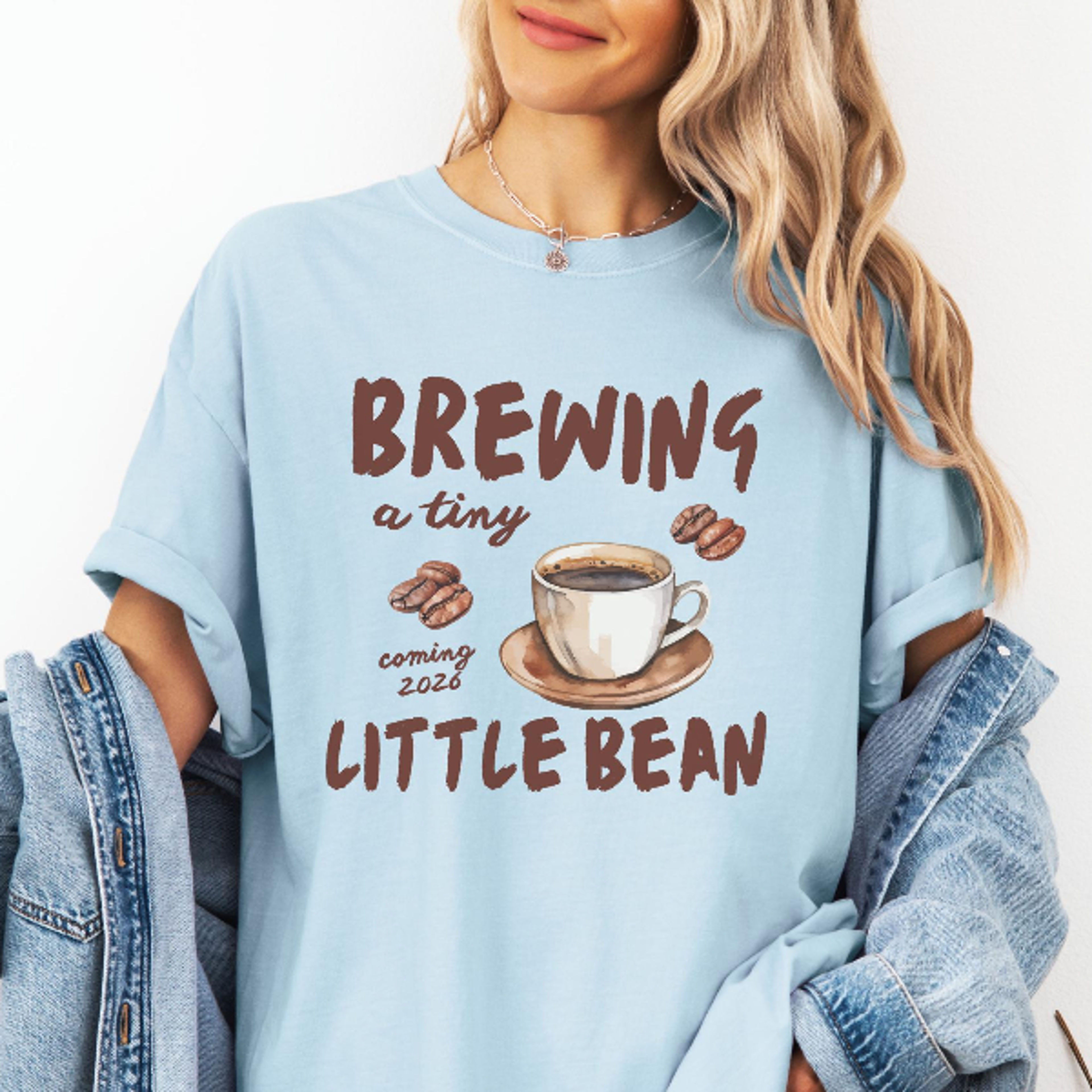 Brewing a Tiny Little Bean Pregnancy Shirt