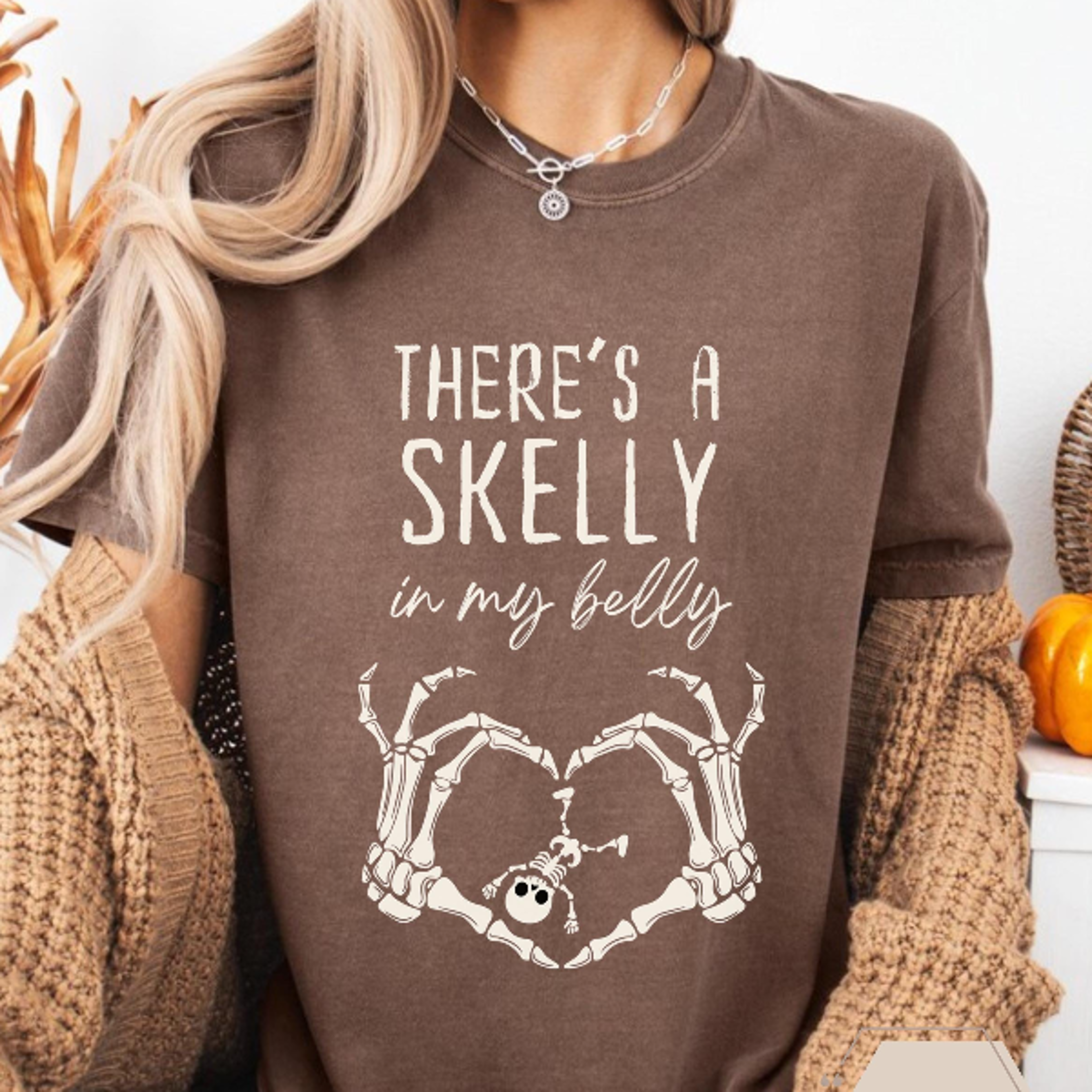 Spooky Mama Pregnancy Shirt Halloween Announcement Tee October Baby Reveal TShirt