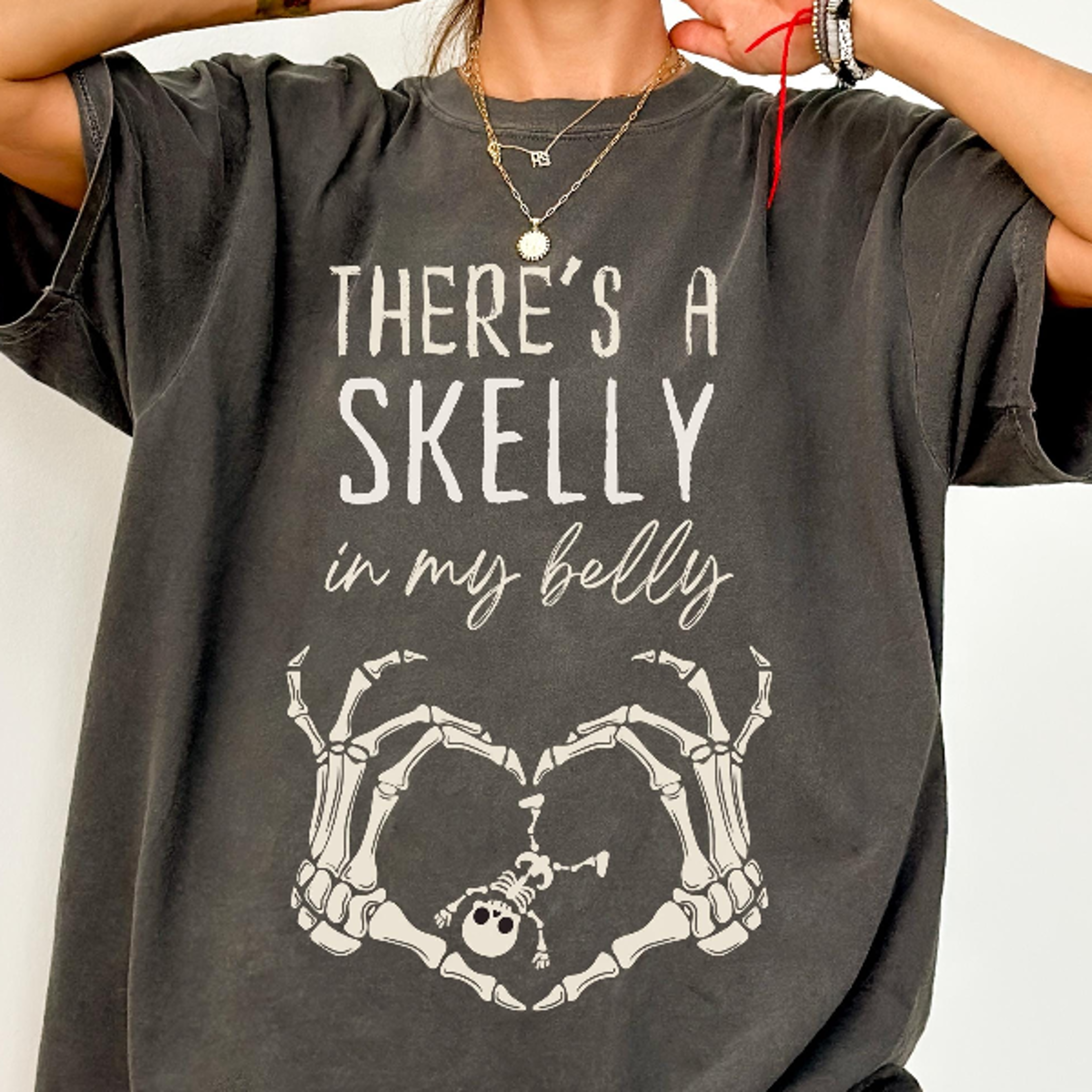 Spooky Mama Pregnancy Shirt Halloween Announcement Tee October Baby Reveal TShirt