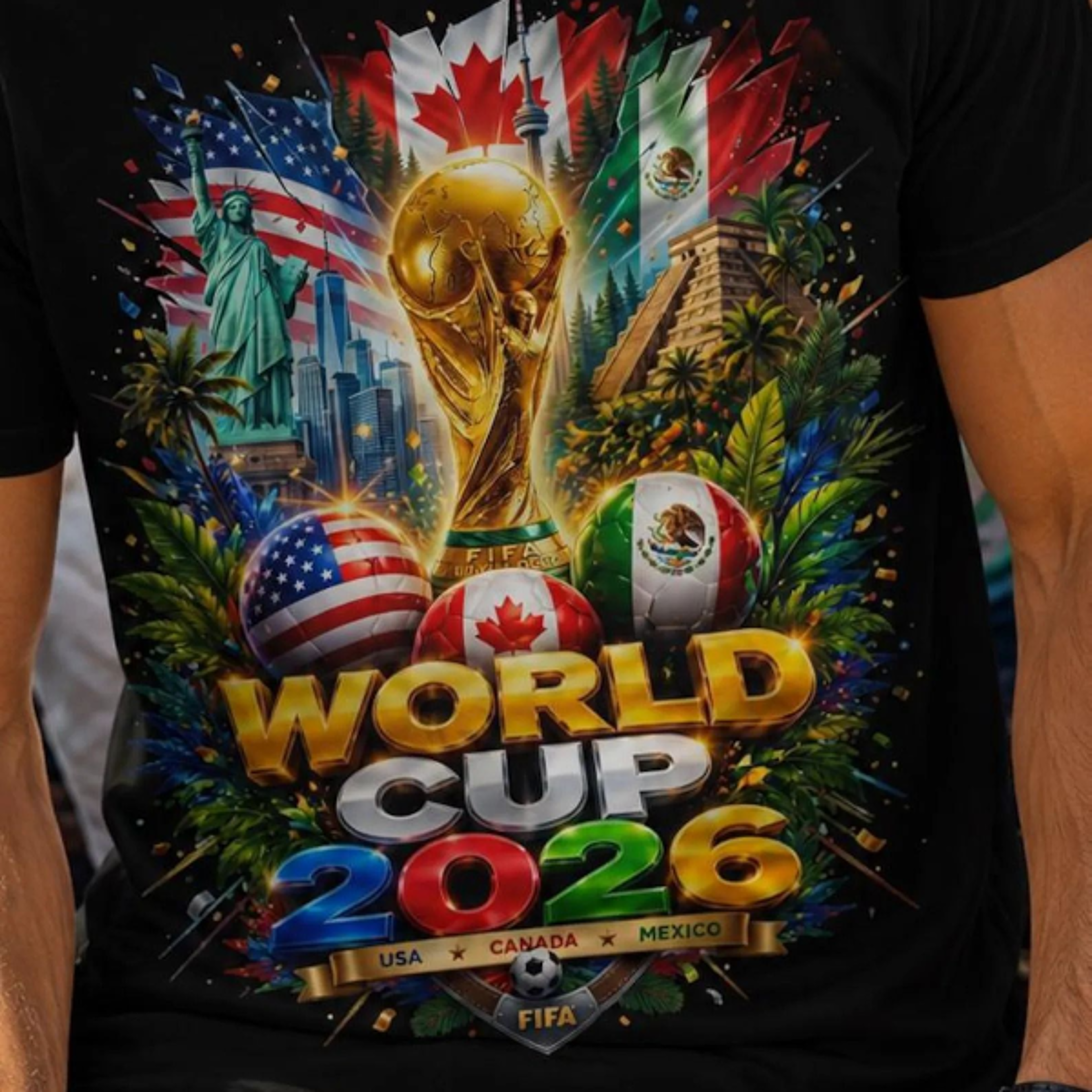 World Cup 2026 TShirt  USA Canada Mexico Soccer Fan Tee  Football Fan Shirt 0