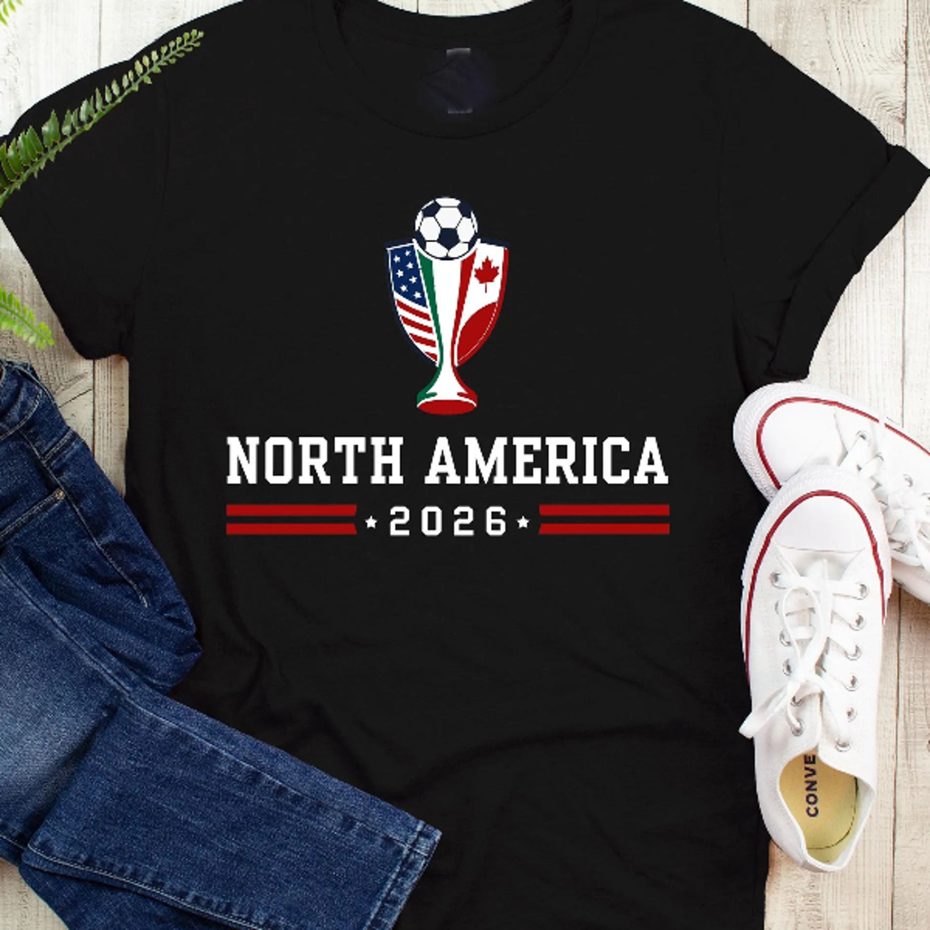 North America World Cup 2026 TShirt  Soccer Fan Shirt  USA Canada Mexico Football Jersey 5