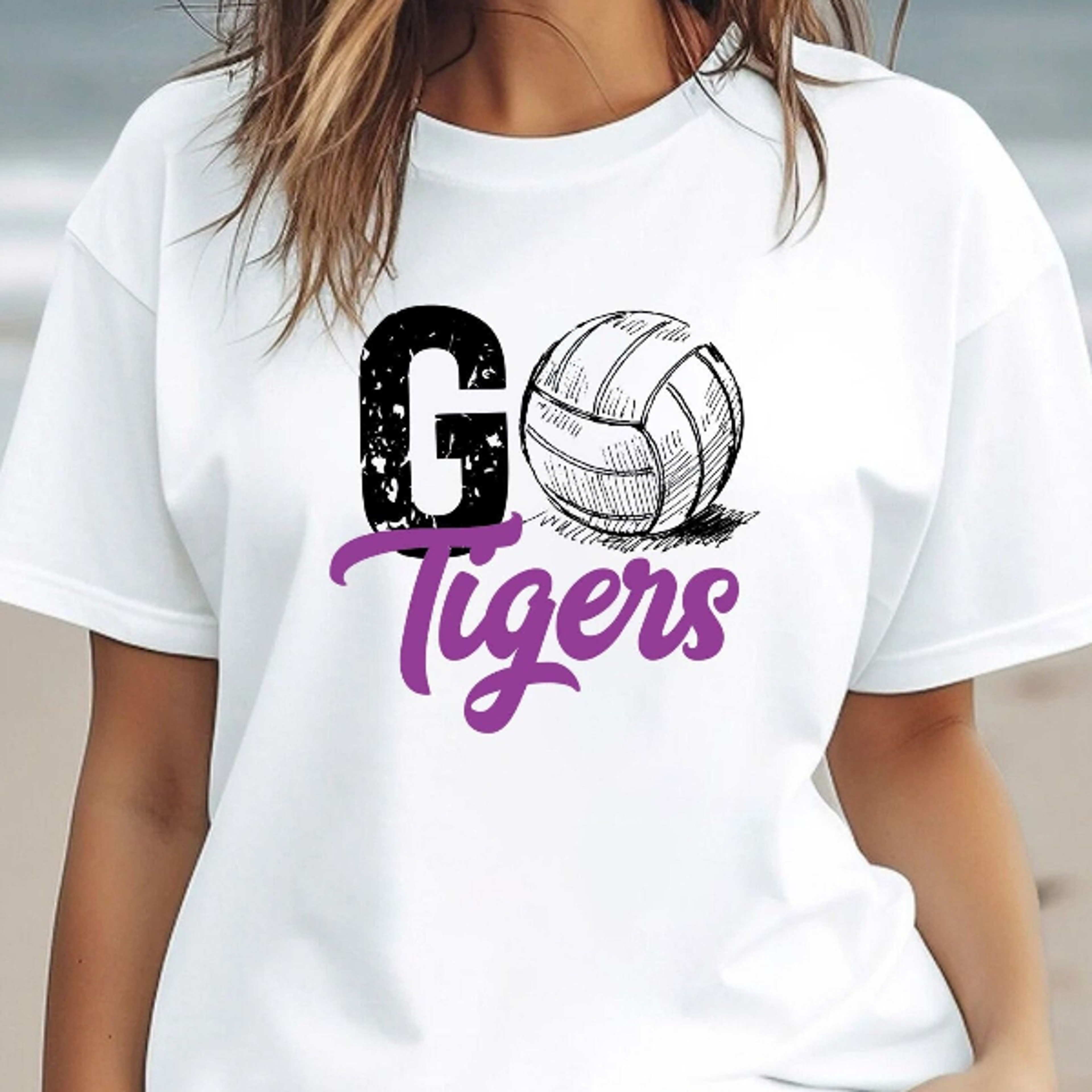 Custom Volleyball Tee Personalized Go Team Shirt Volleyball Team Fan Shirt School Volleyball Tee Cu