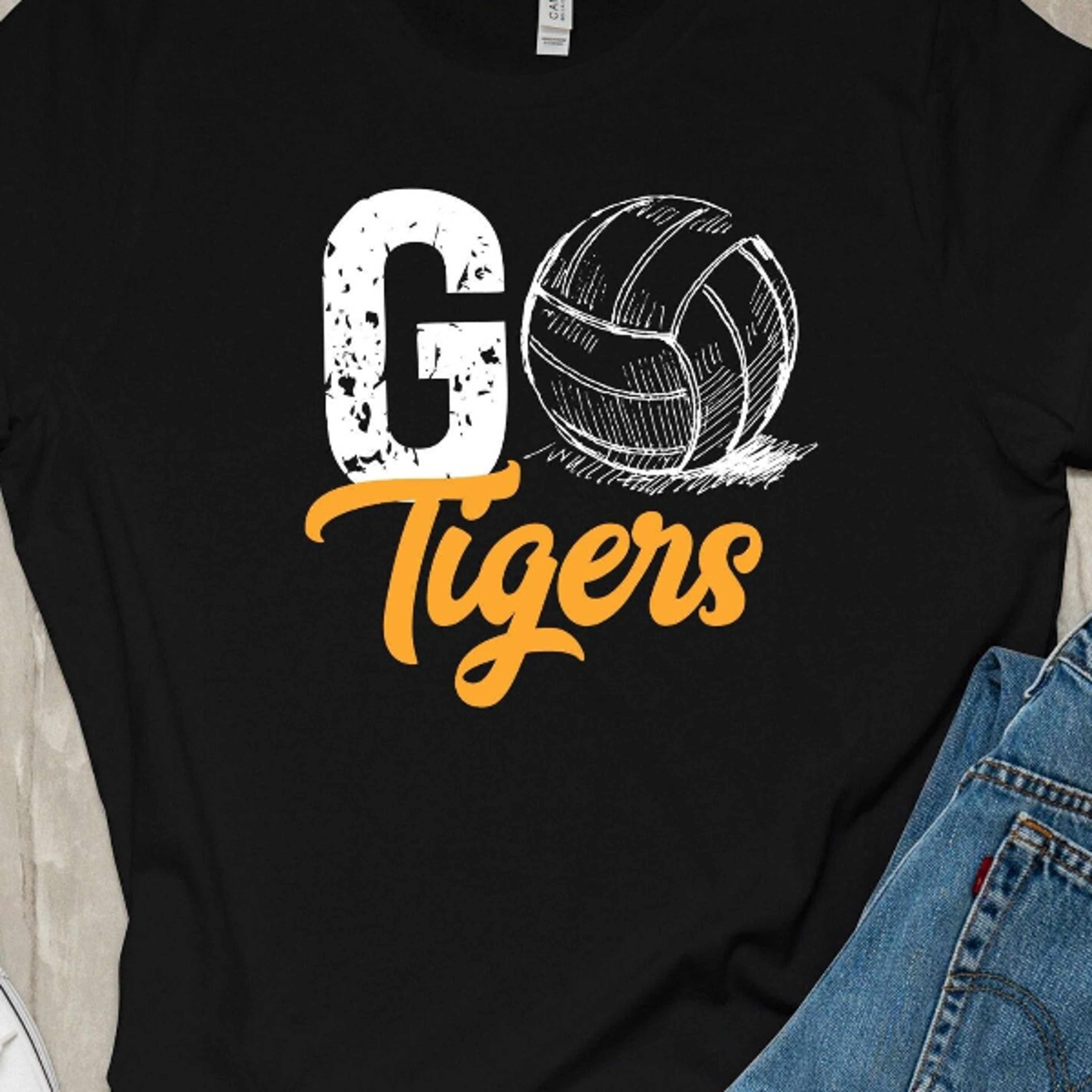 Custom Volleyball Tee Personalized Go Team Shirt Volleyball Team Fan Shirt School Volleyball Tee Cu