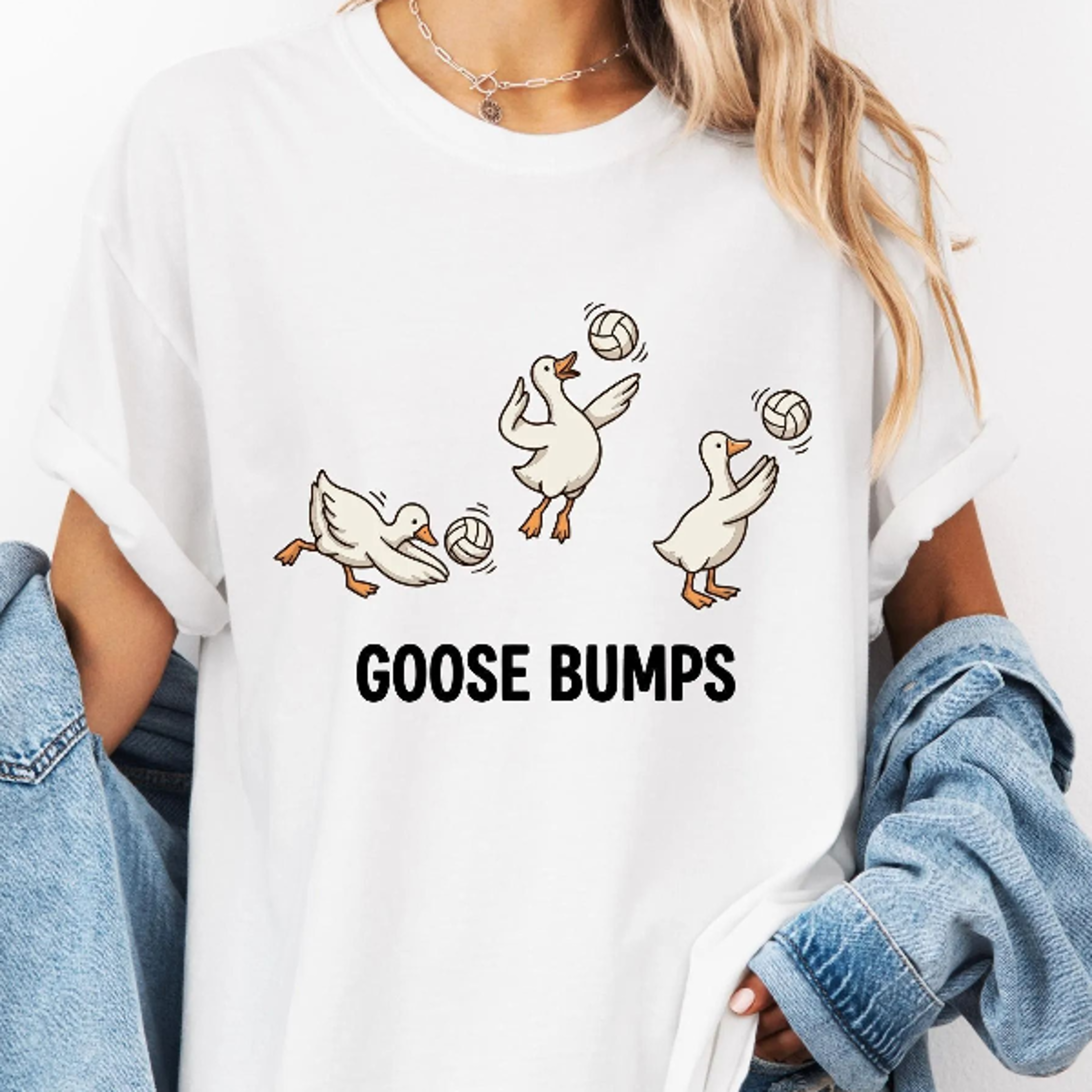 Funny Goose Volleyball Shirt Cute Goose Player Tee Volleyball Player Gift Sports Pun TShirt 8