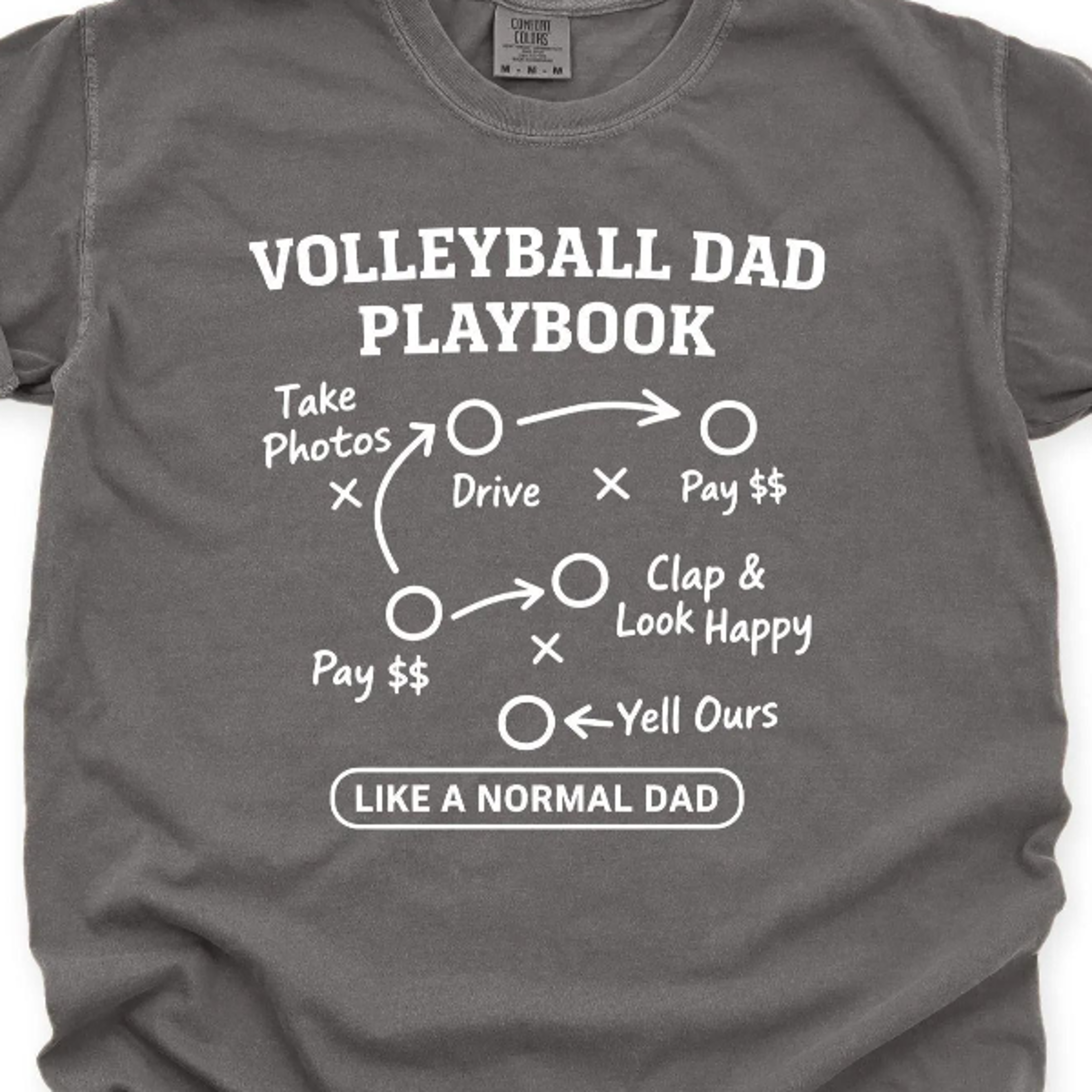 Volleyball Dad Playbook Shirt Funny Sports Dad Tee Fathers Day Gift Volleyball Coach Humor Shirt 4