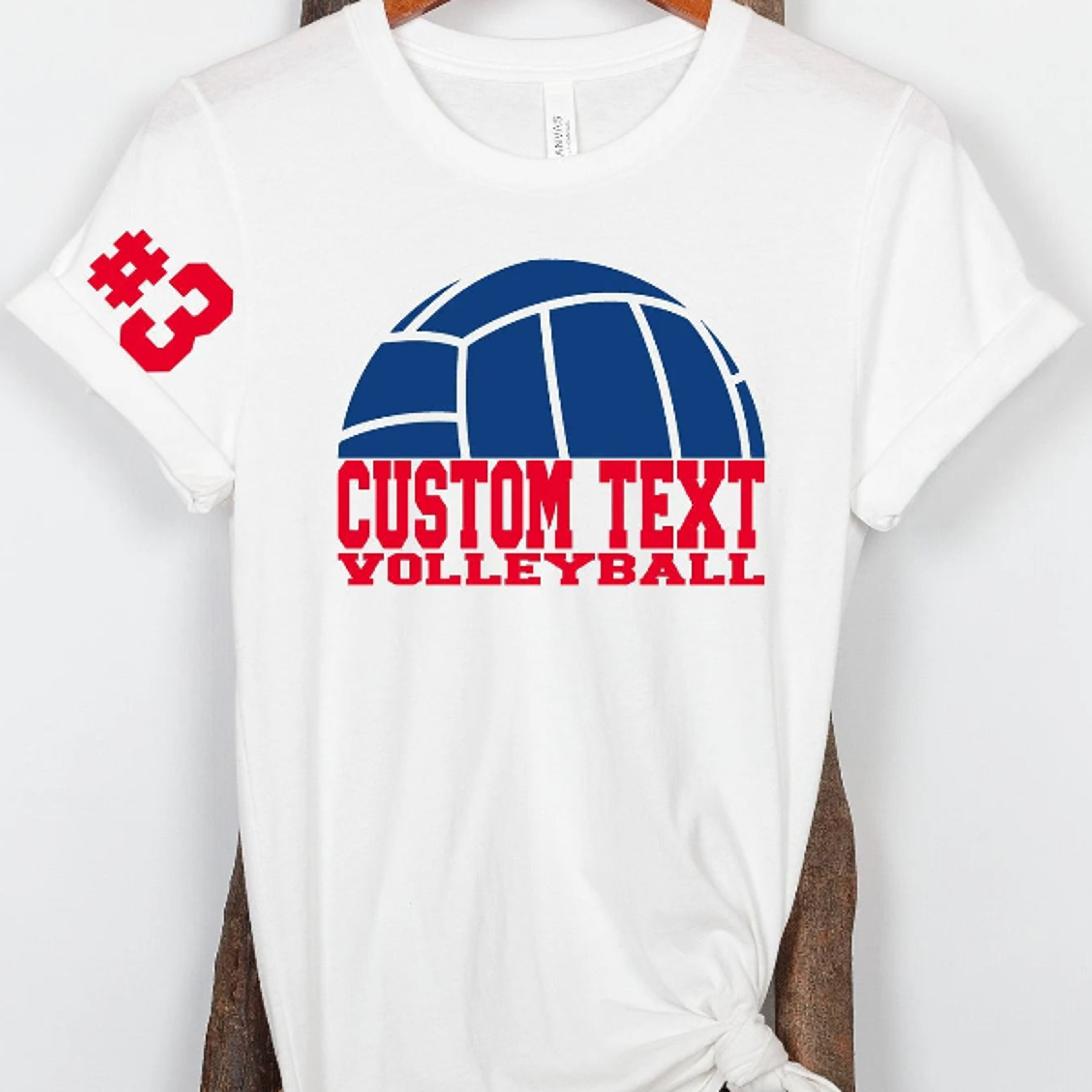 Customized Volleyball Team Shirt Personalized Game Day Tee Custom Volleyball Player Shirt 0