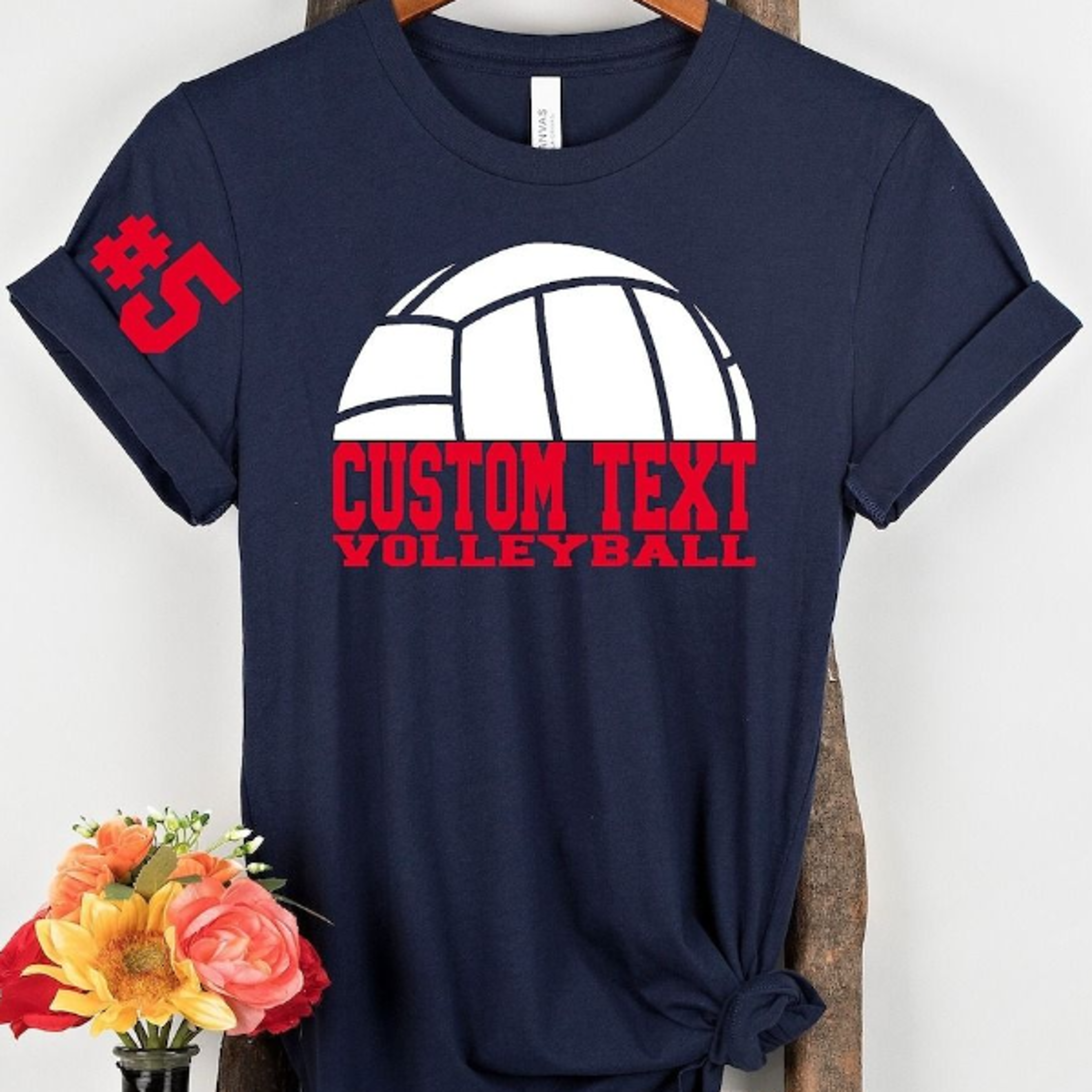 Customized Volleyball Team Shirt Personalized Game Day Tee Custom Volleyball Player Shirt 1