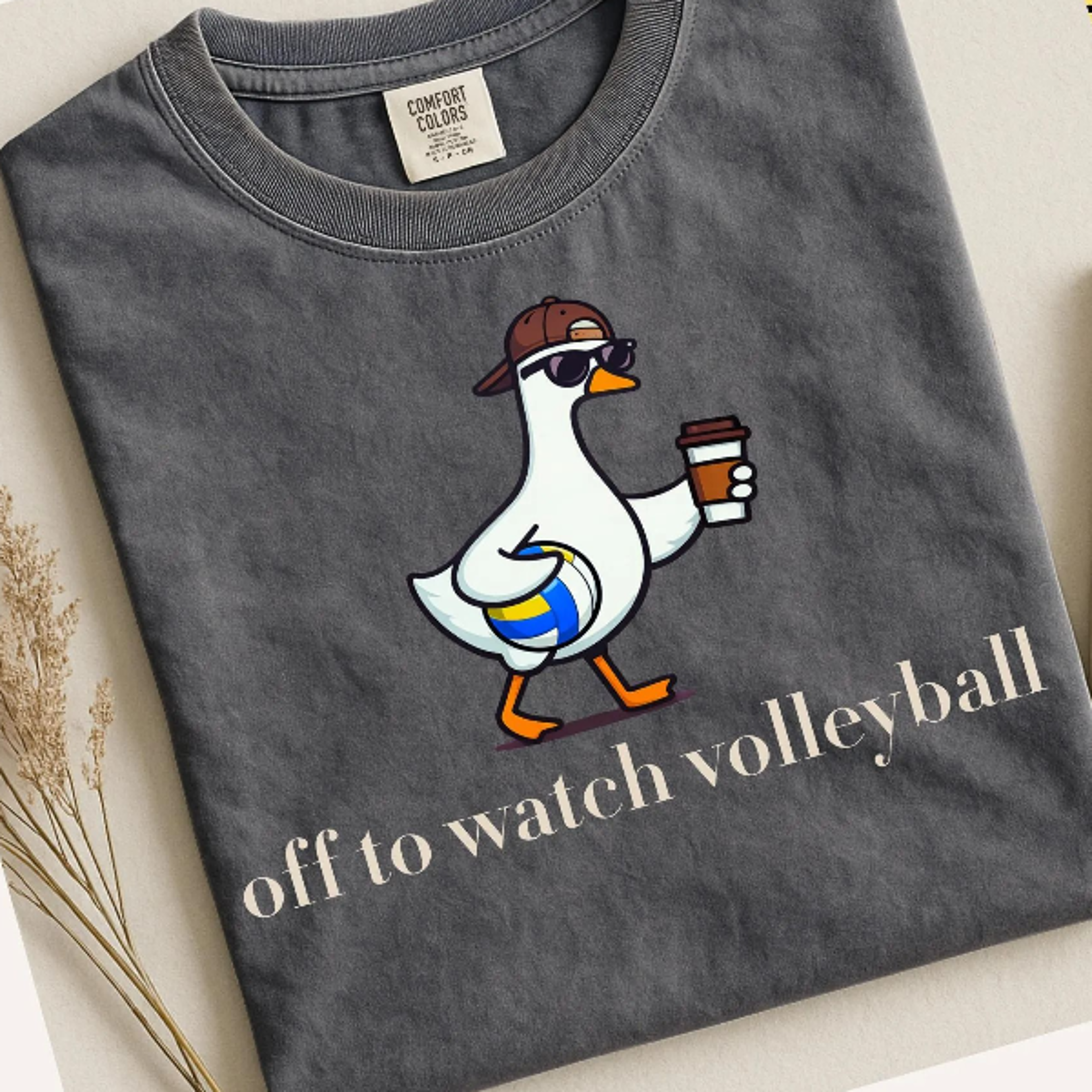 Funny Volleyball Mom Goose Shirt Volleyball Mama TShirt Cute Goose Volleyball Tee 3