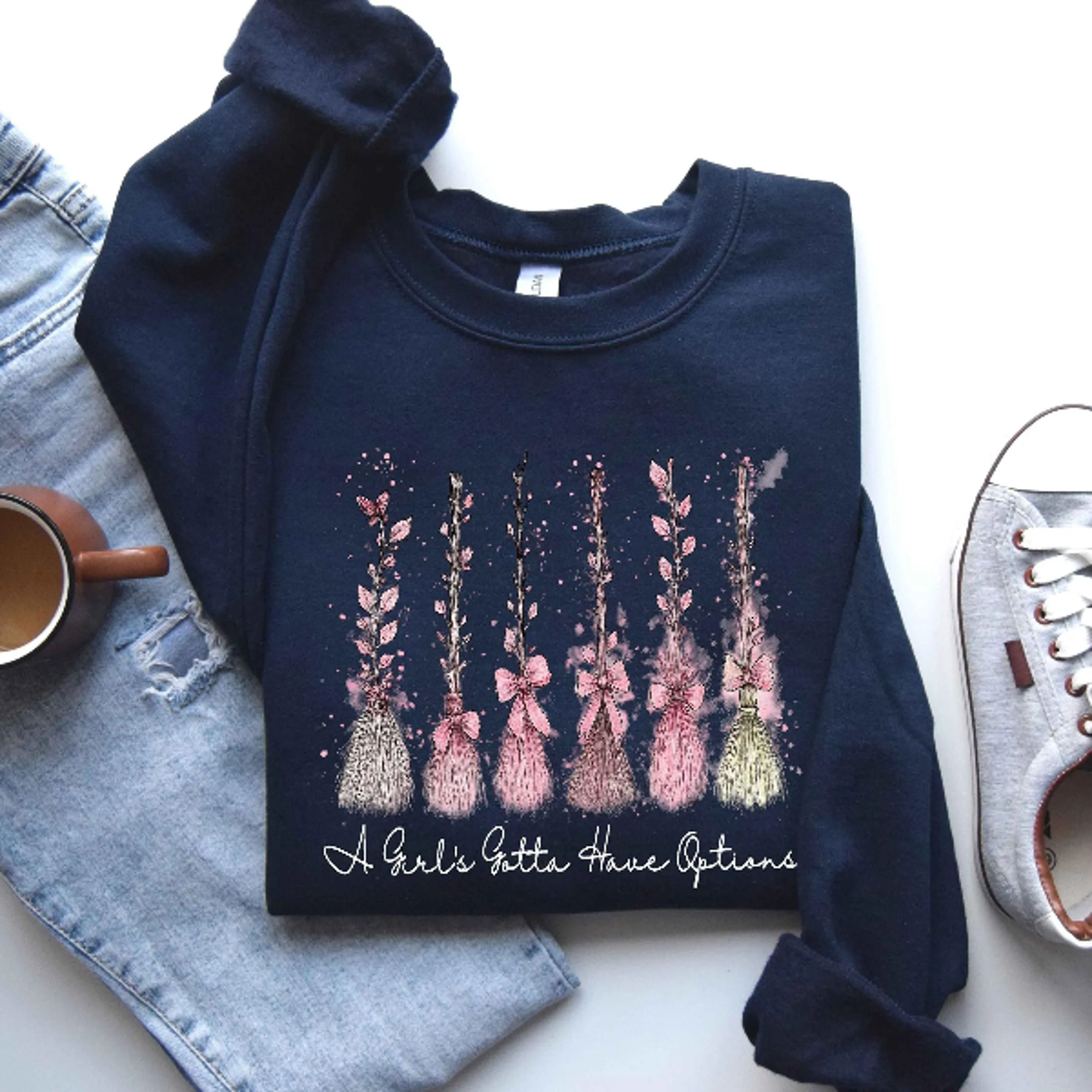 A Girl Gotta Have Options Sweatshirt Spooky Halloween Cute Hoodie Tee 0