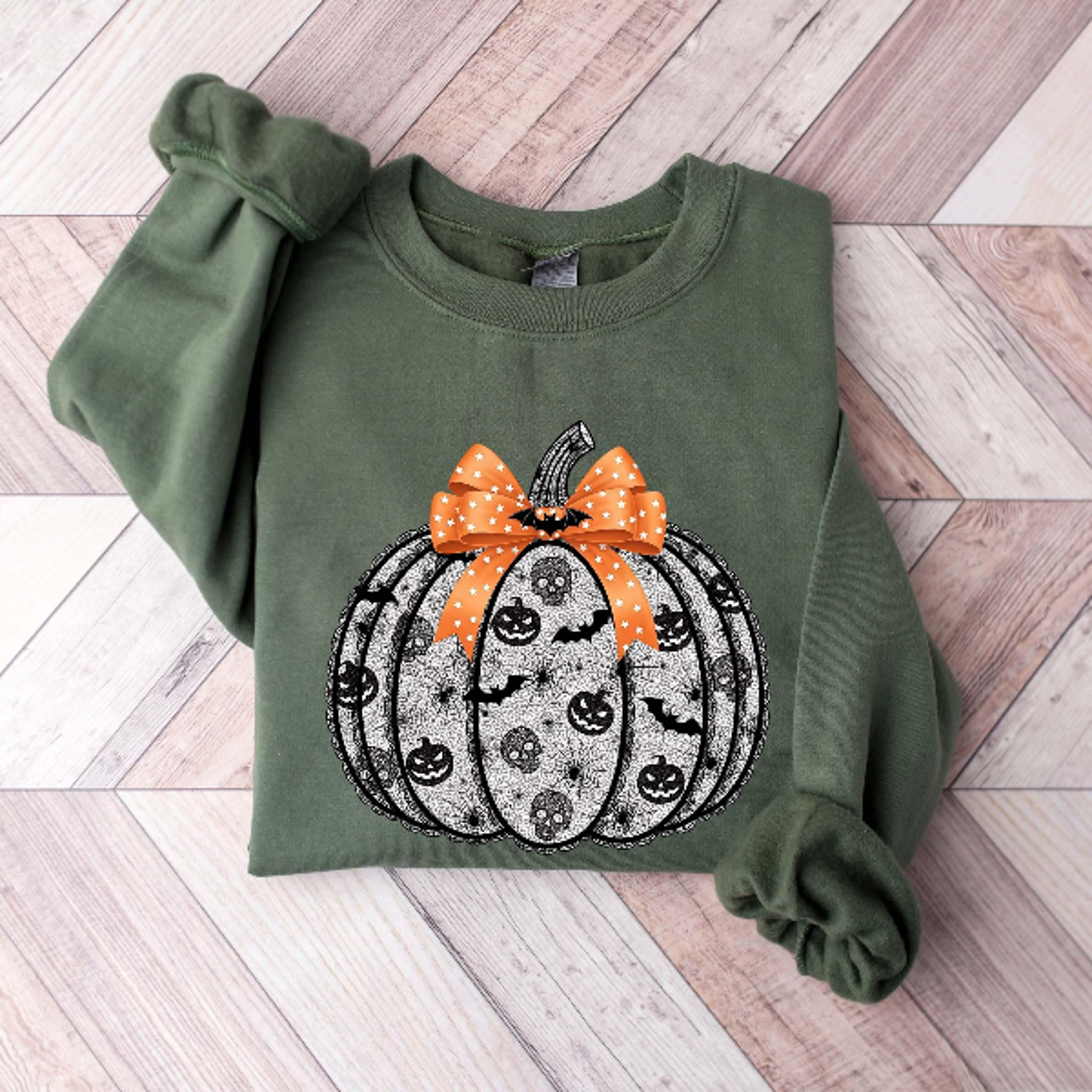Pumpkin Season Sweatshirt Coquette Fall Vibes Cute Halloween Sweater 2