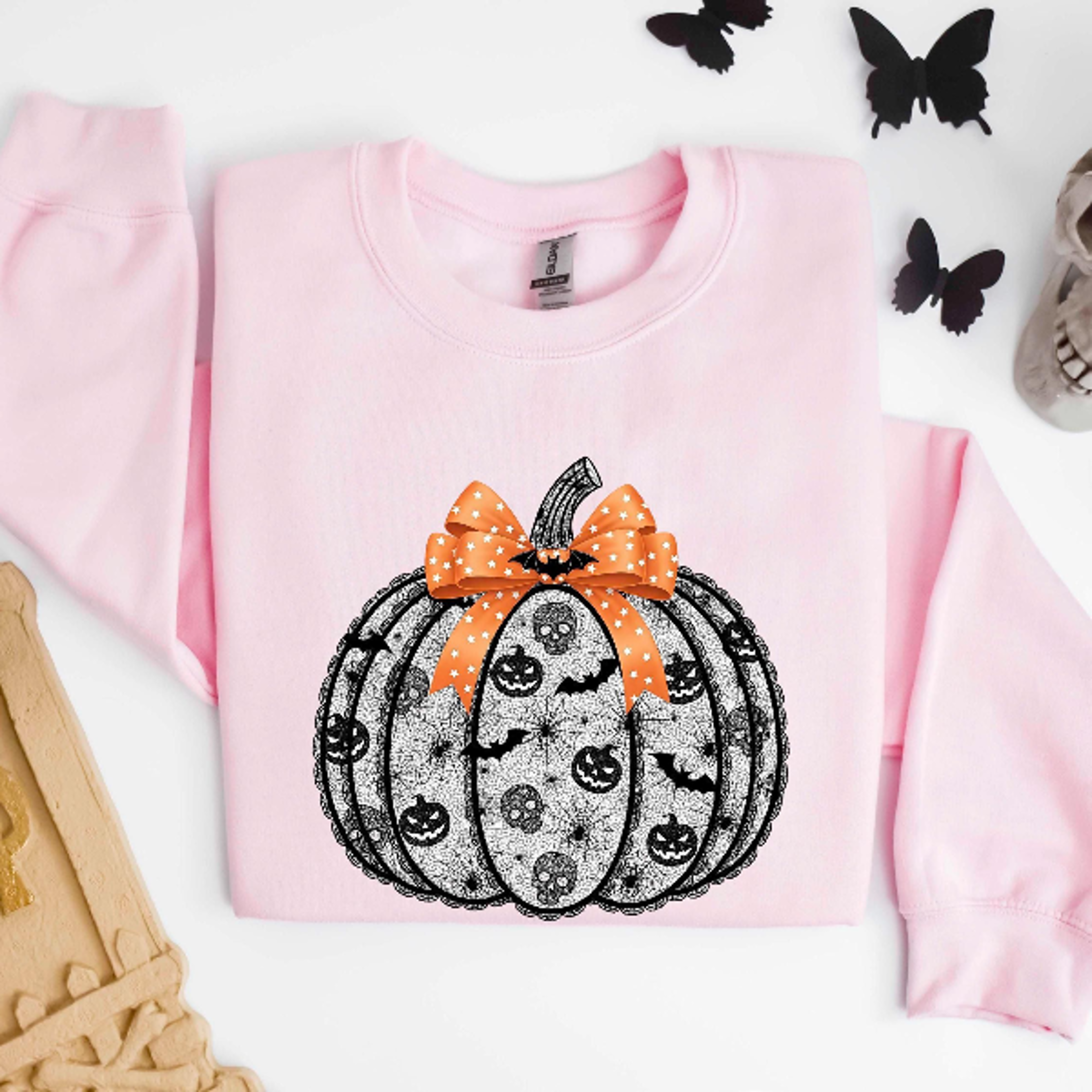 Pumpkin Season Sweatshirt Coquette Fall Vibes Cute Halloween Sweater 4