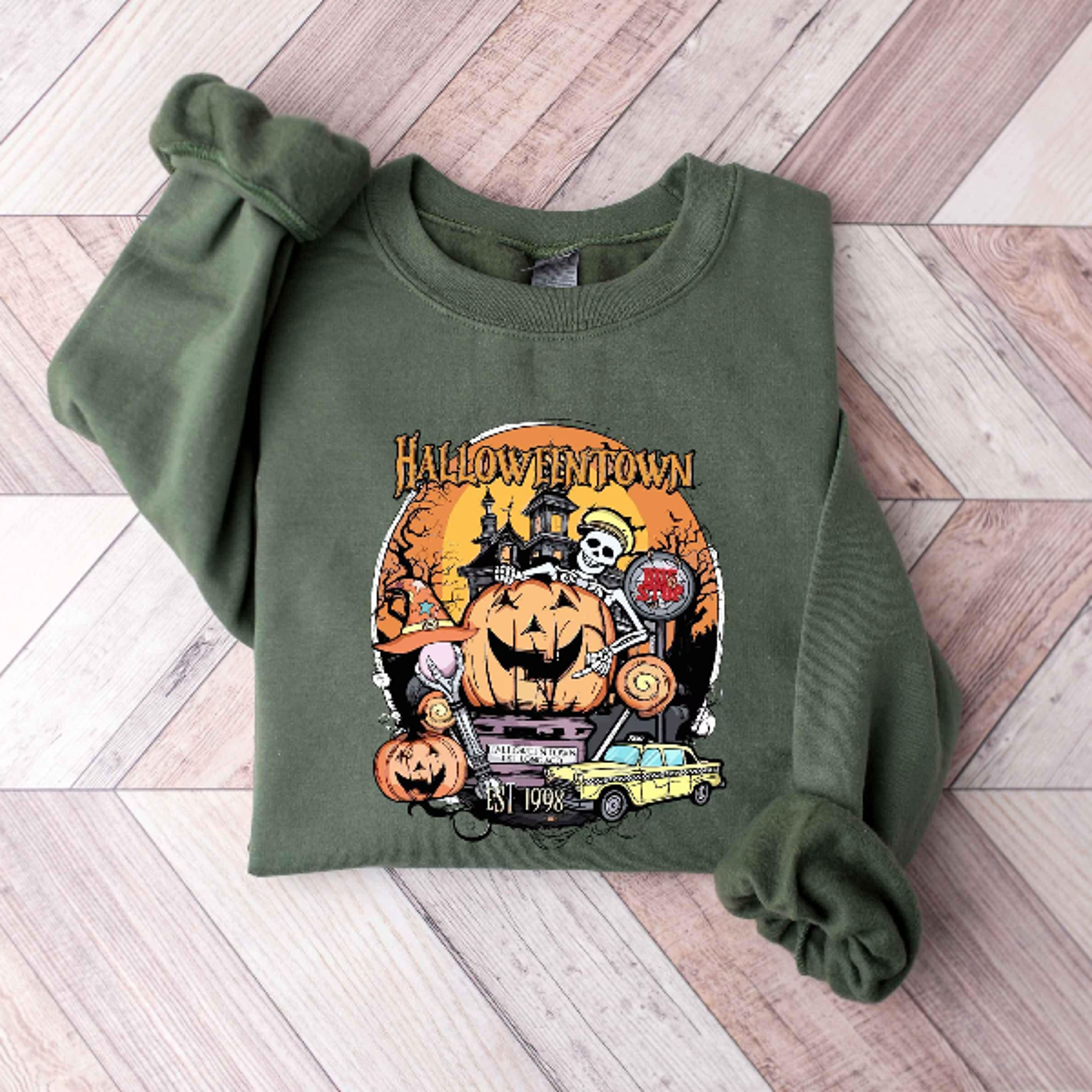Halloweentown Est 1998 Sweatshirt Vintage Halloween Town Hoodie 2