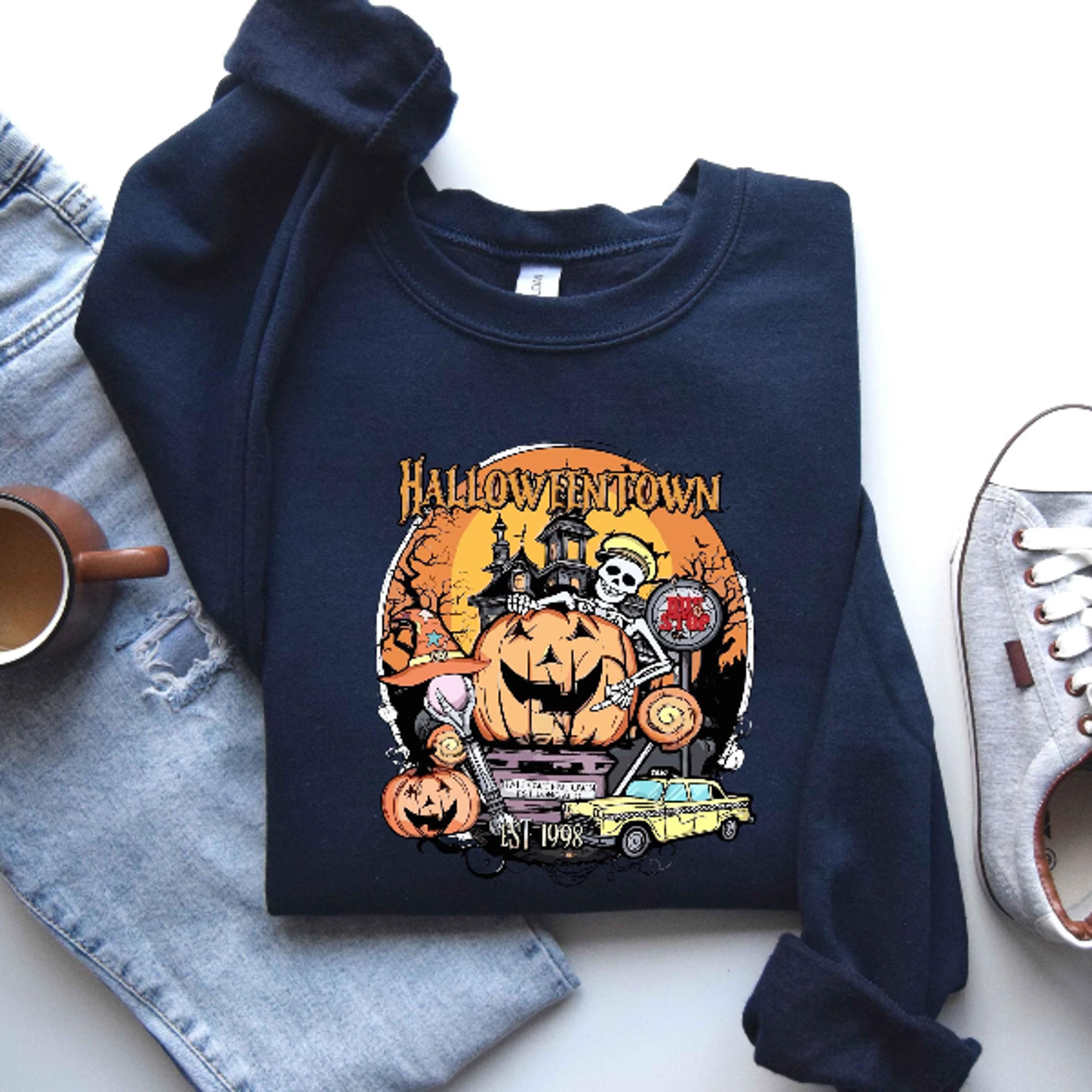 Halloweentown Est 1998 Sweatshirt Vintage Halloween Town Hoodie 5