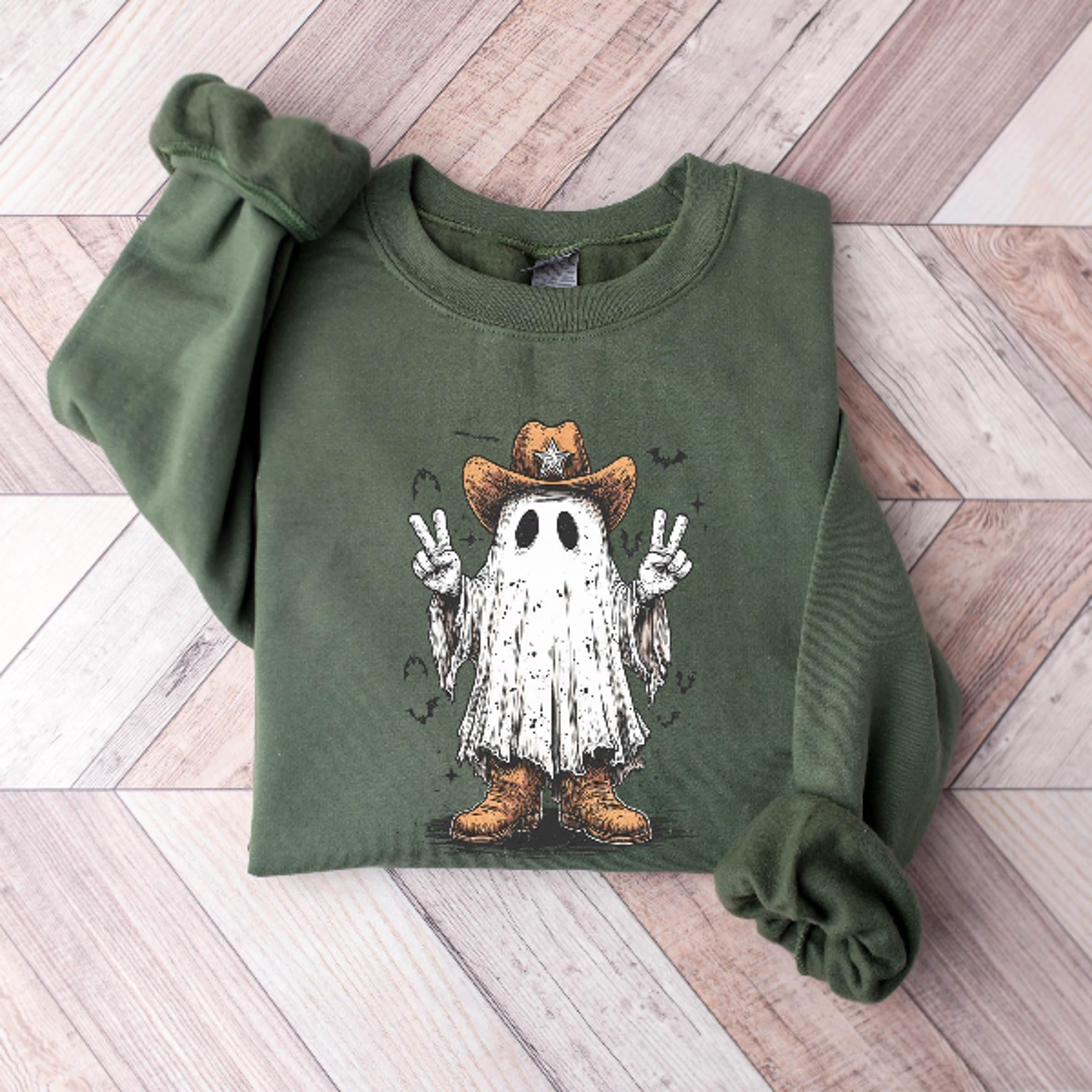 Howdy Halloween Sweatshirt Western Cowboy Cowgirl Spooky Crewneck 3