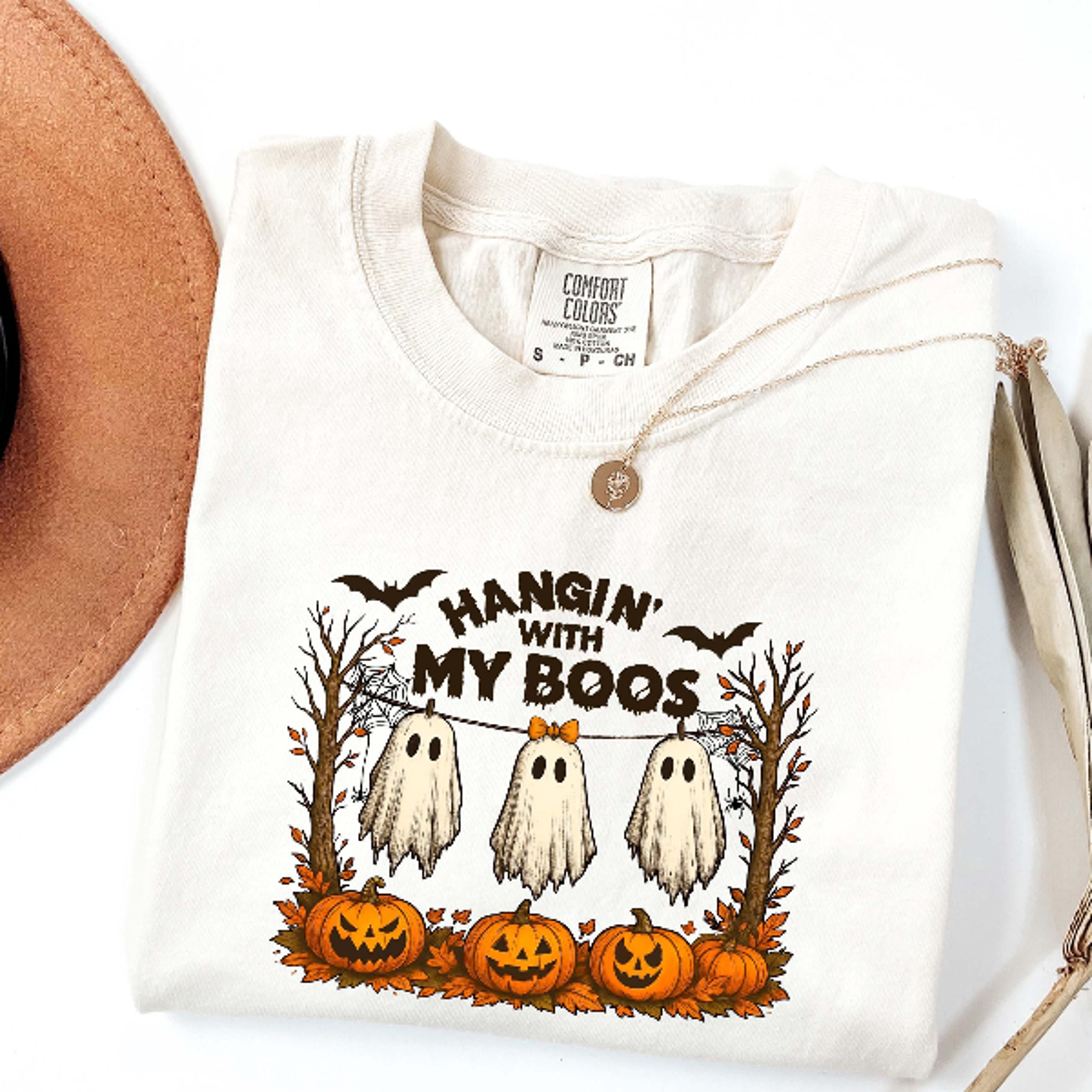 Hanging With My Boos Shirt Funny Ghost Friends Halloween Sweatshirt 1