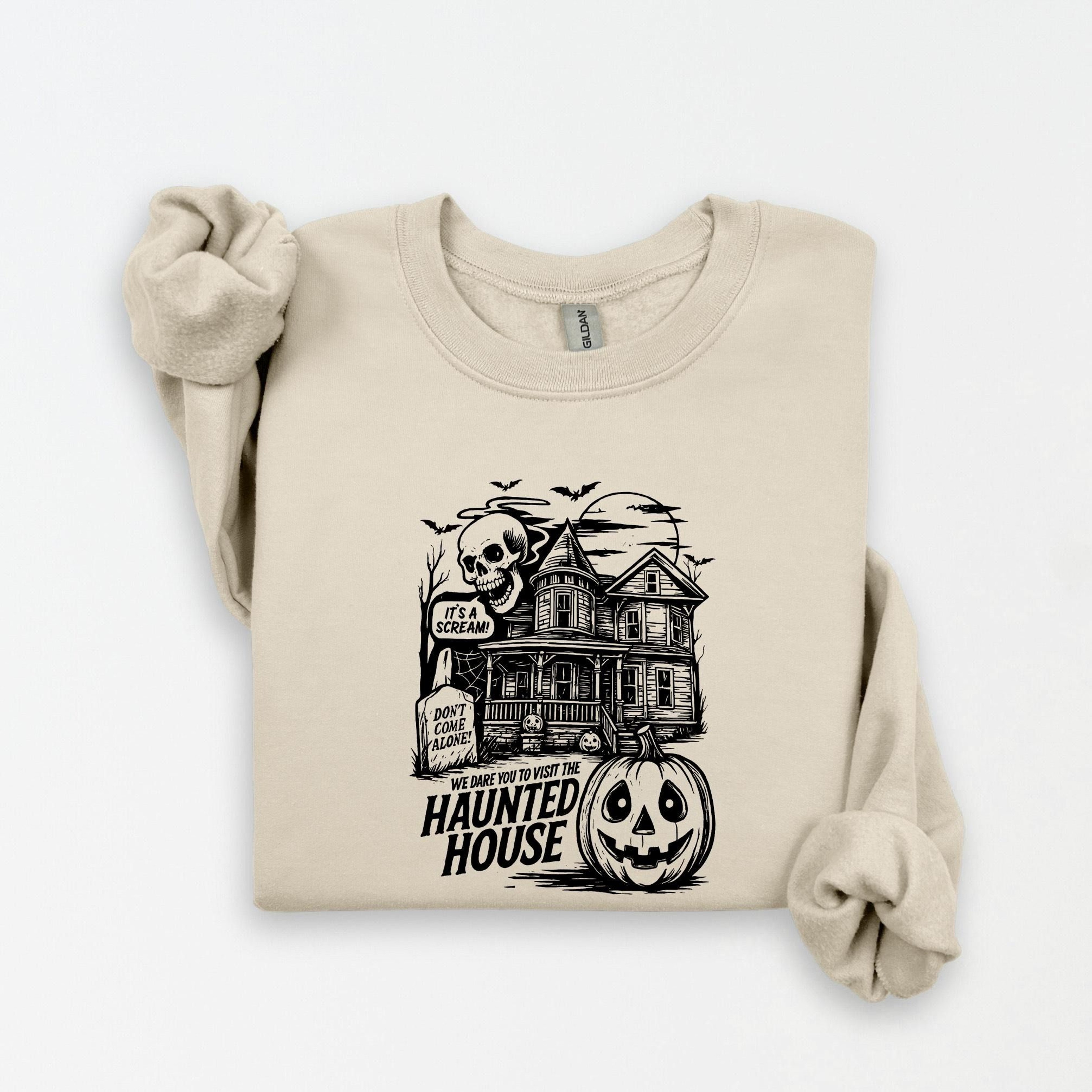 Halloween Town Sweatshirt Retro Halloween Town Fall Crewneck Tshirt 2