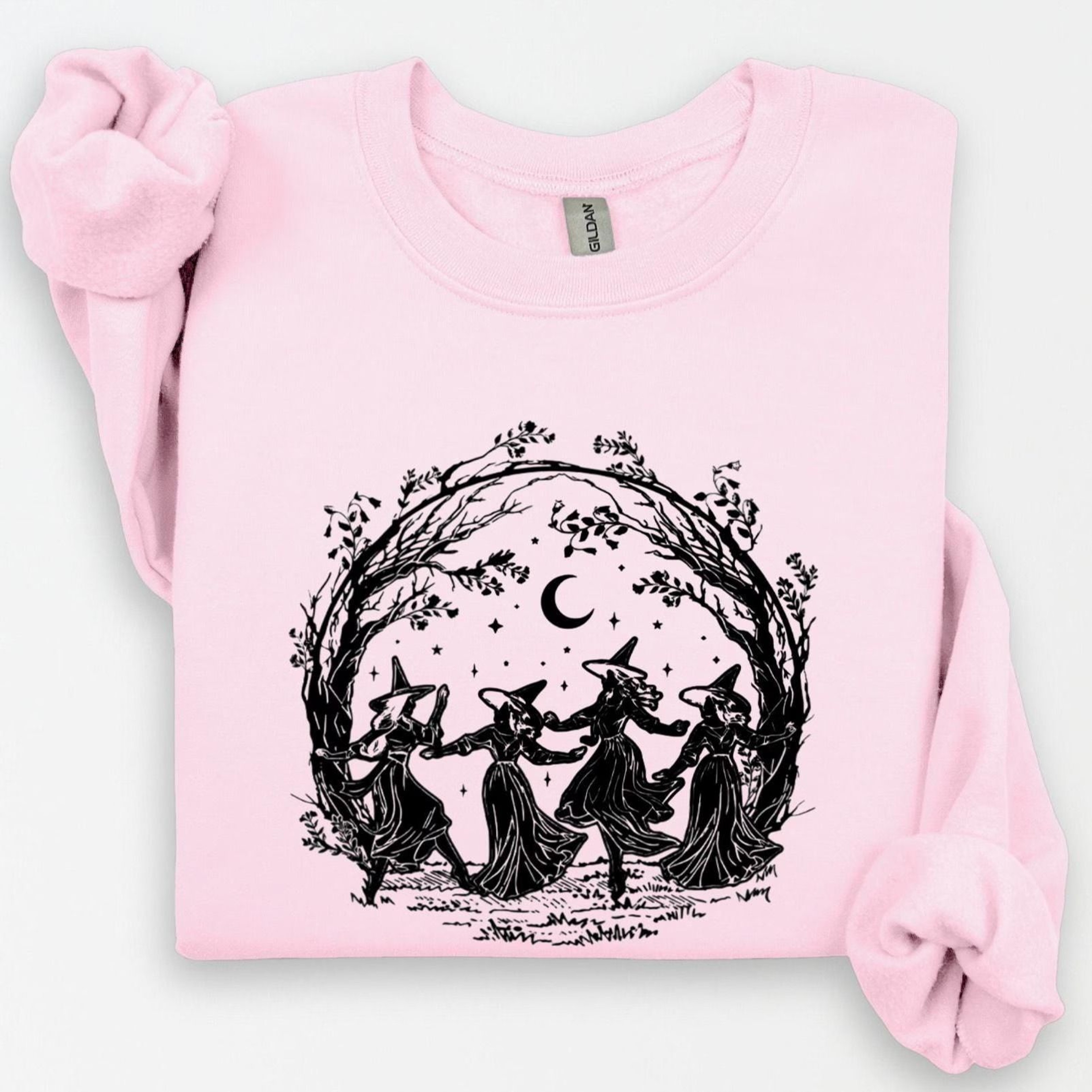 Girls Will Be Girls Witch Sweatshirt Funny Witchy Halloween Crewneck 4