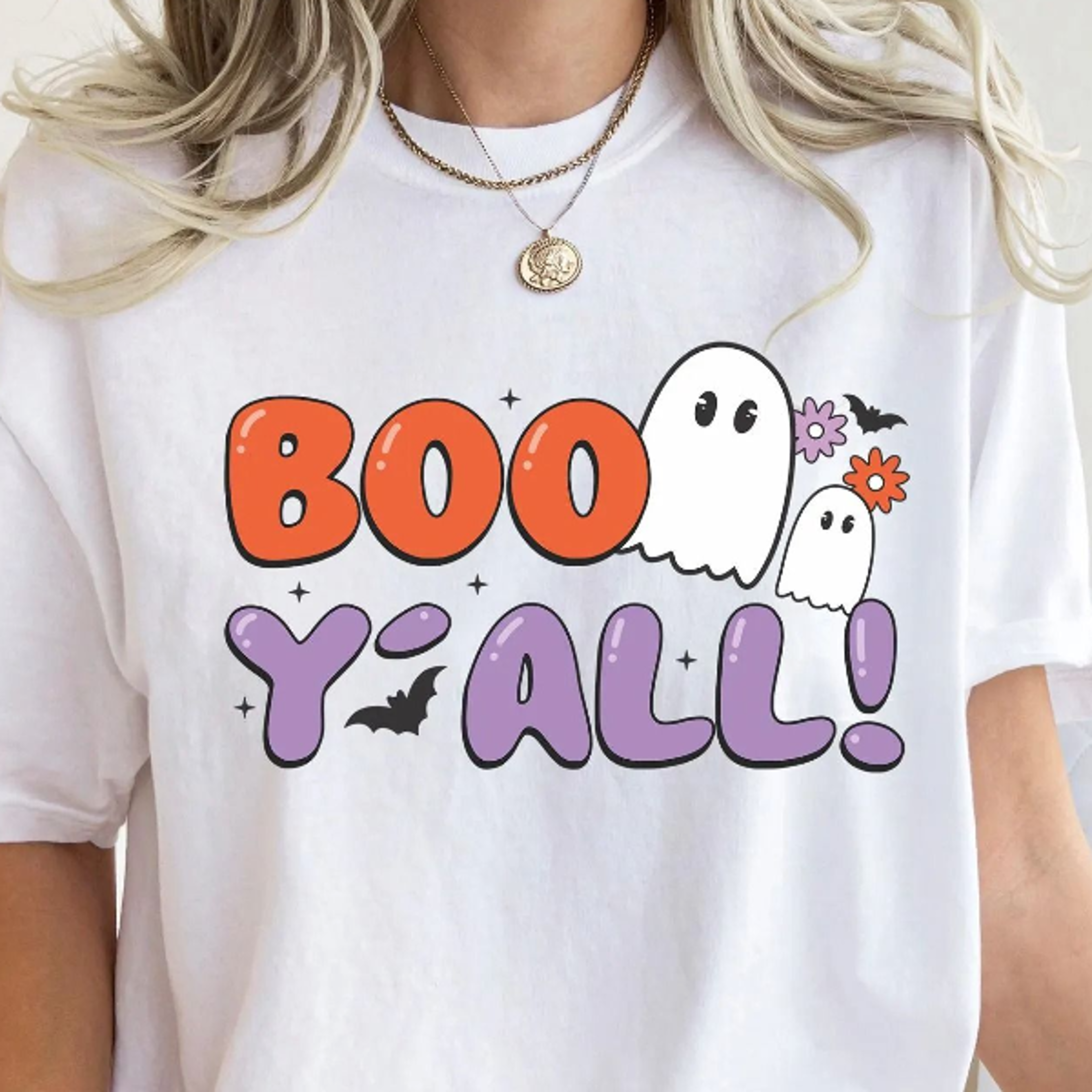 Boo Yall Texas Halloween Shirt Spooky Ghost Western Tee 4
