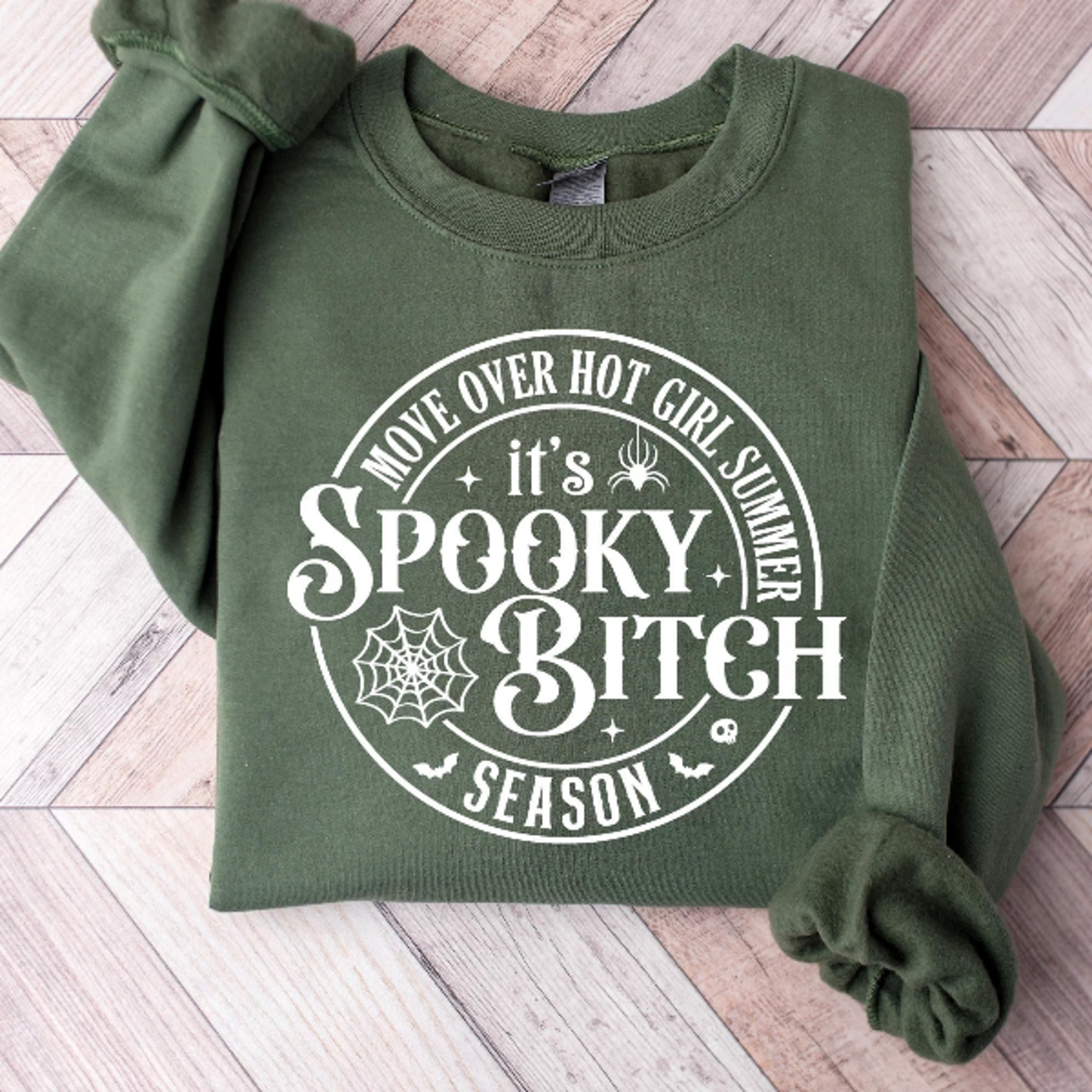 Spooky Bitch Sweatshirt Bold Spooky Season Halloween Crewneck 2