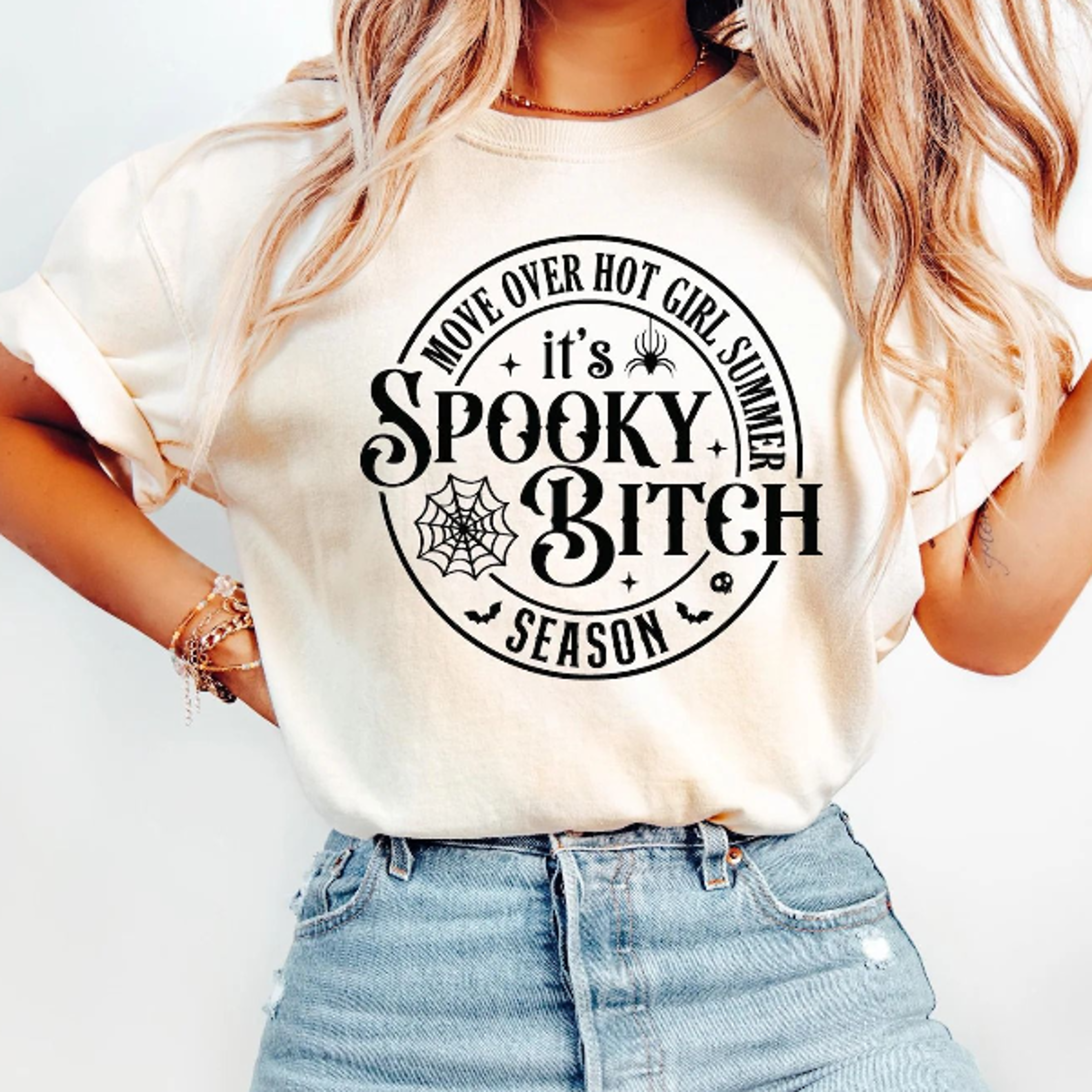 Spooky Bitch Sweatshirt Bold Spooky Season Halloween Crewneck 3