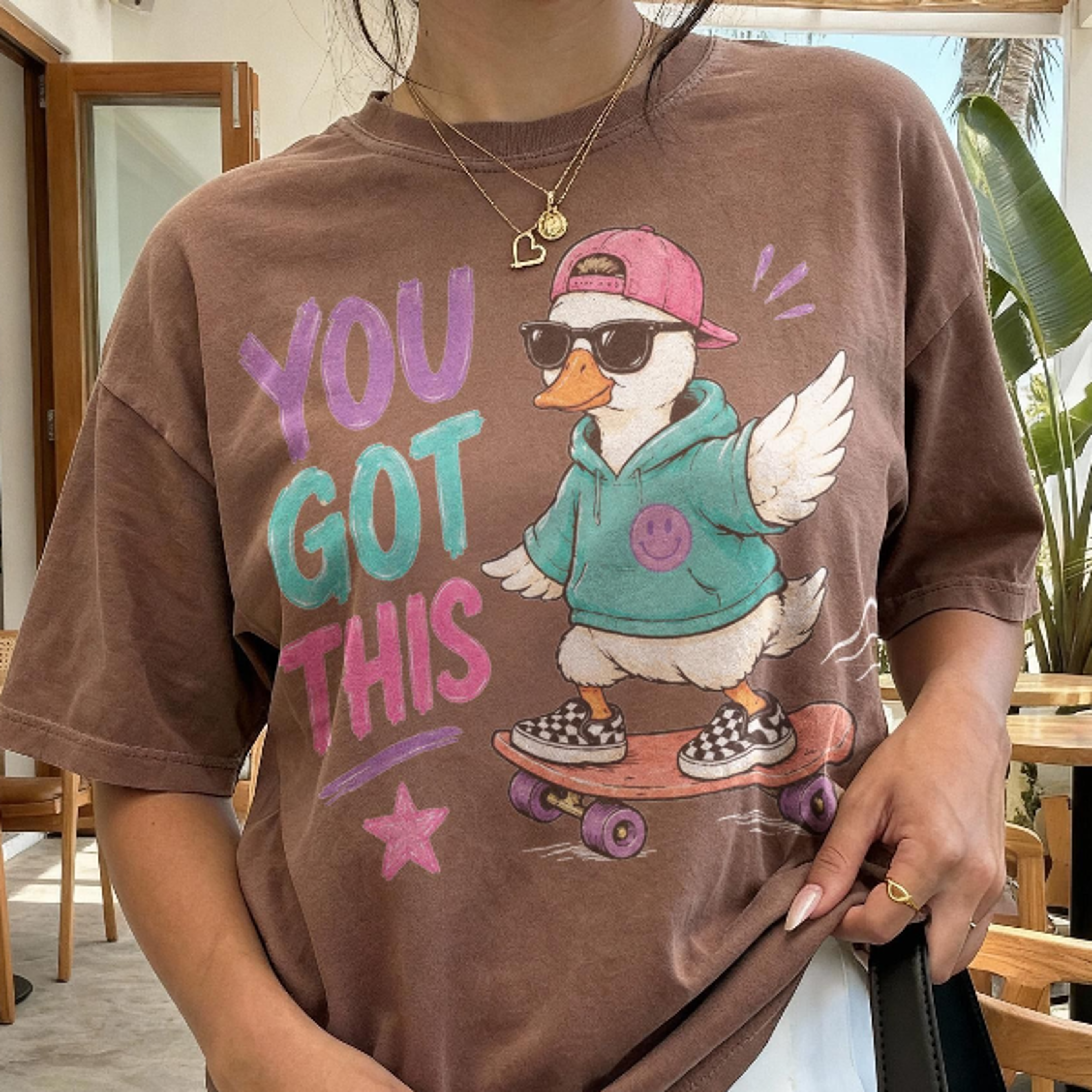 Cute Duck Graphic Tee Inspirational Teacher Motivation Shirt Positive Classroom 2
