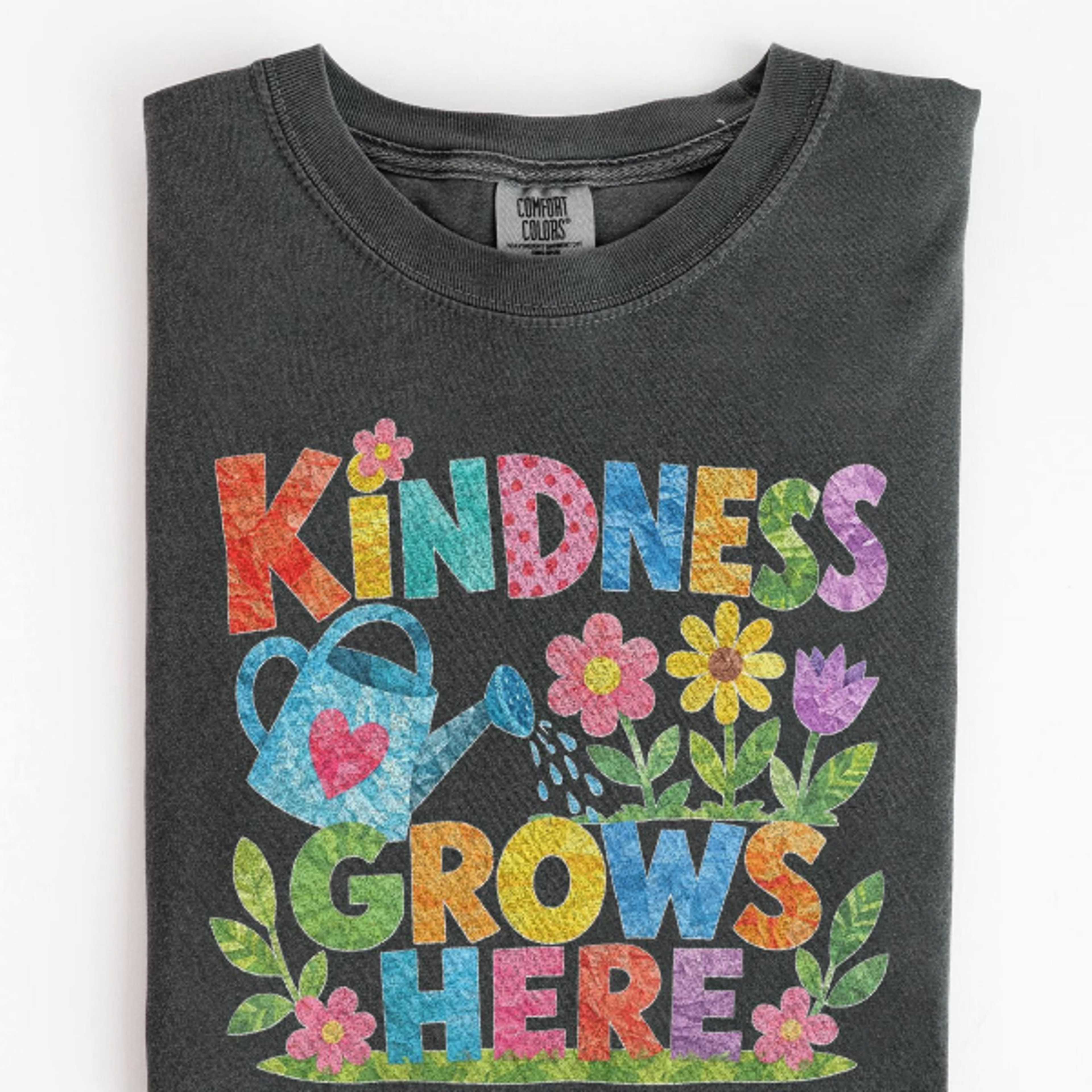Kindness Grows Here Graphic Tee Teacher Garden Classroom Shirt Floral School Inspiration Top 1